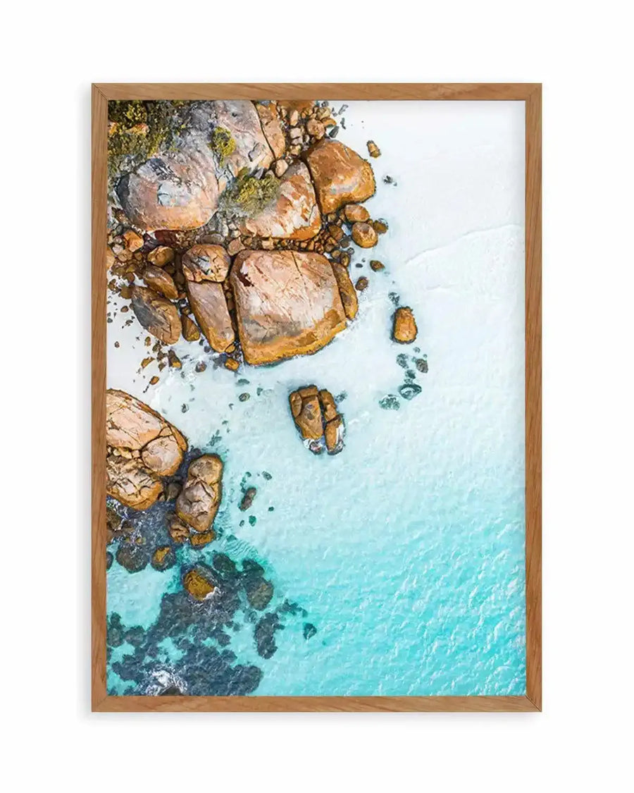 Thistle Cove I Esperance | Aerial Photo Wall Art Print from Olive et Oriel where you can shop wallpaper and artworks online