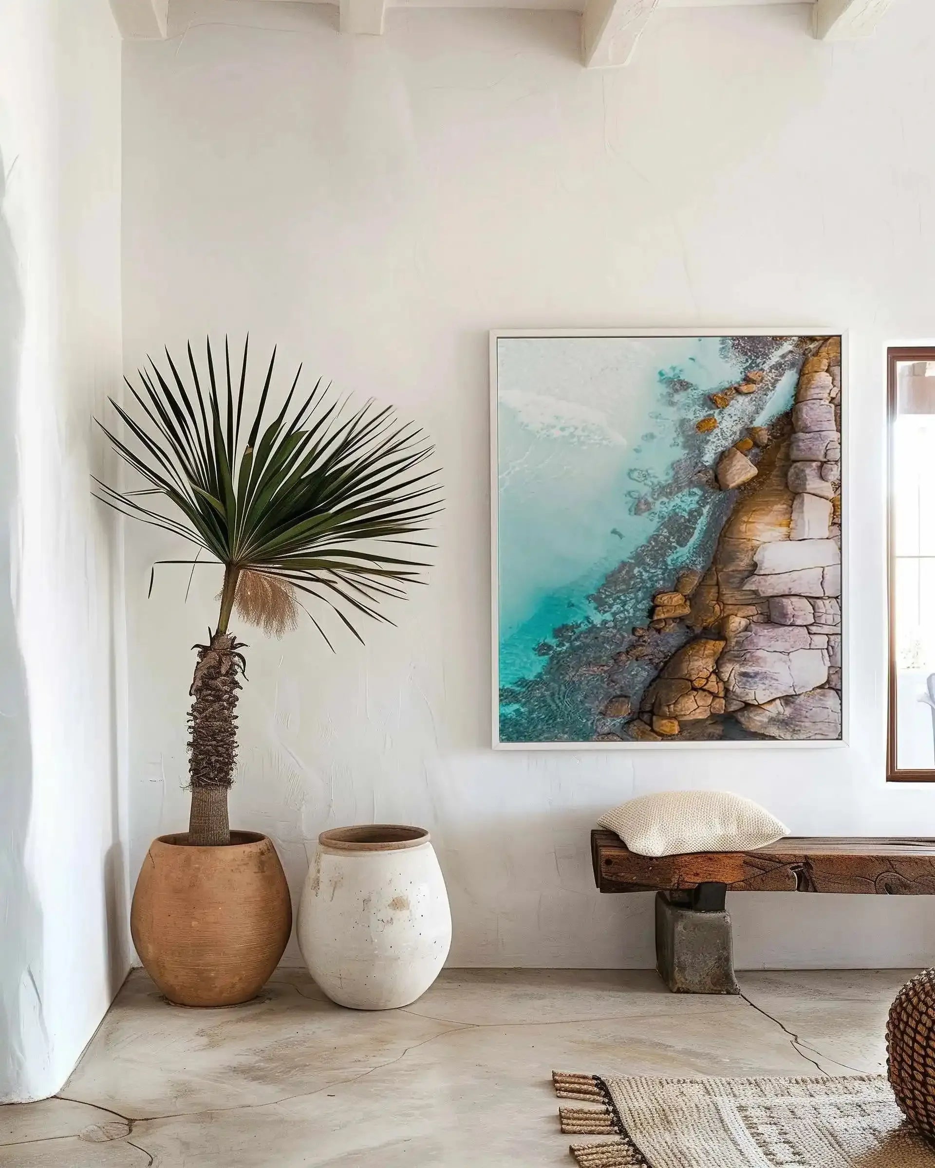 Thistle Cove II Esperance | Aerial Photo Wall Framed Canvas Art Print from Olive et Oriel where you can shop wallpaper and artworks online