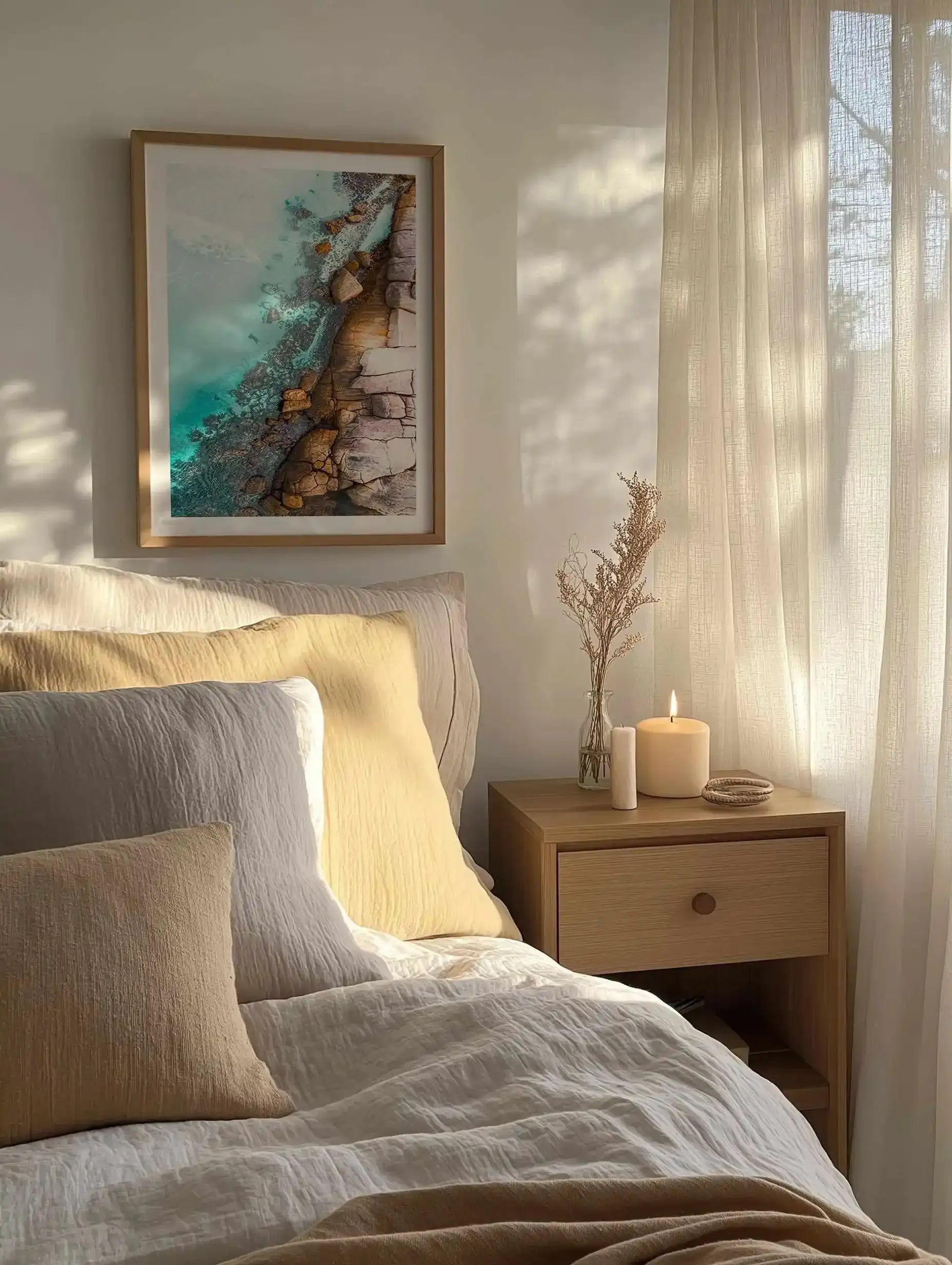 Thistle Cove II Esperance | Aerial Photo Wall Art Print from Olive et Oriel where you can shop wallpaper and artworks online