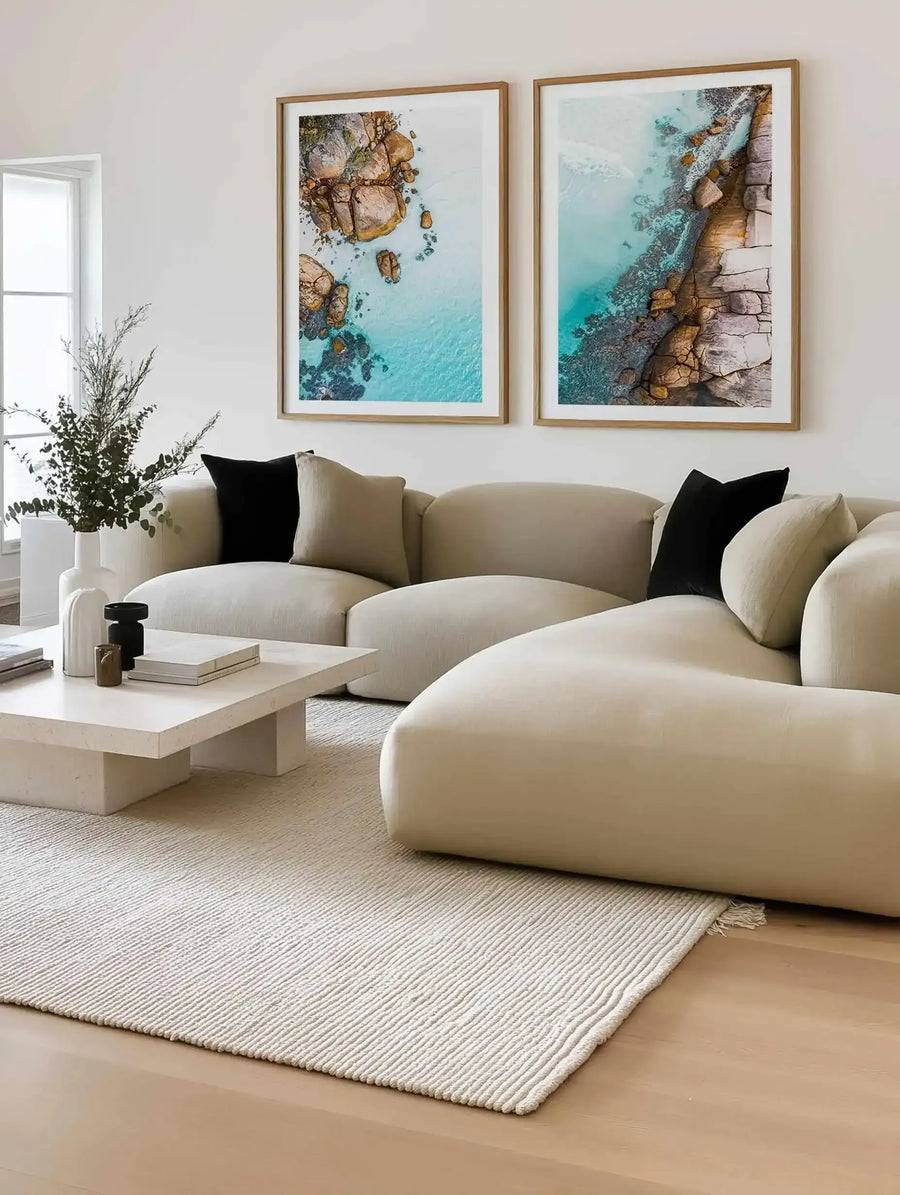 Thistle Cove II Esperance | Aerial Photo Wall Art Print from Olive et Oriel where you can shop wallpaper and artworks online