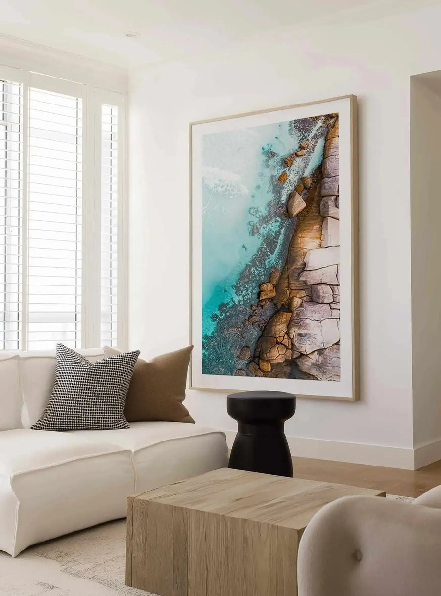 Thistle Cove II Esperance | Aerial Photo Wall Art Print from Olive et Oriel where you can shop wallpaper and artworks online