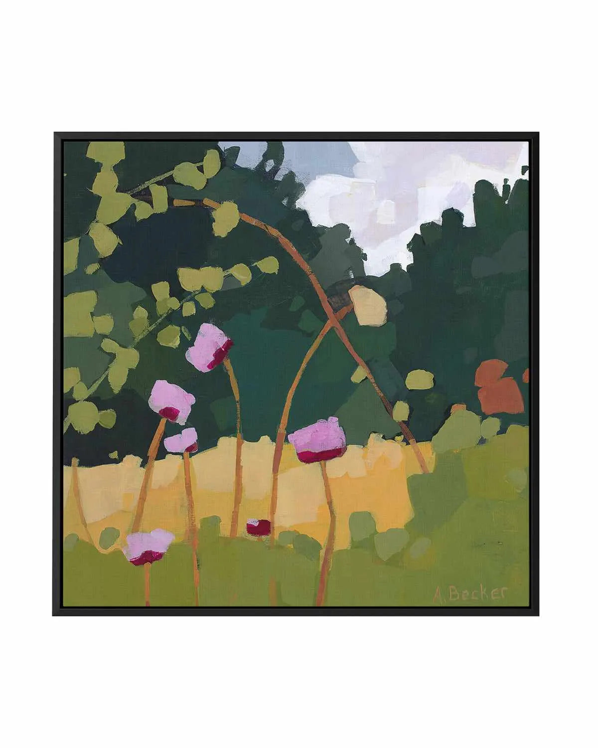 Thistles by Anne Becker | Framed Canvas Art Print from Olive et Oriel where you can shop wallpaper and artworks online