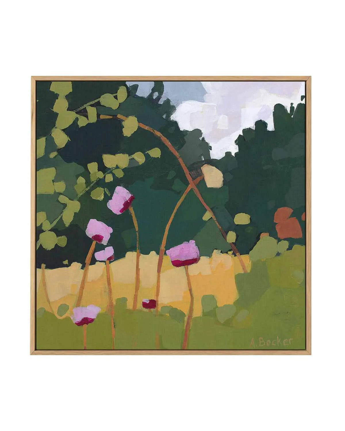 Thistles by Anne Becker | Framed Canvas Art Print from Olive et Oriel where you can shop wallpaper and artworks online