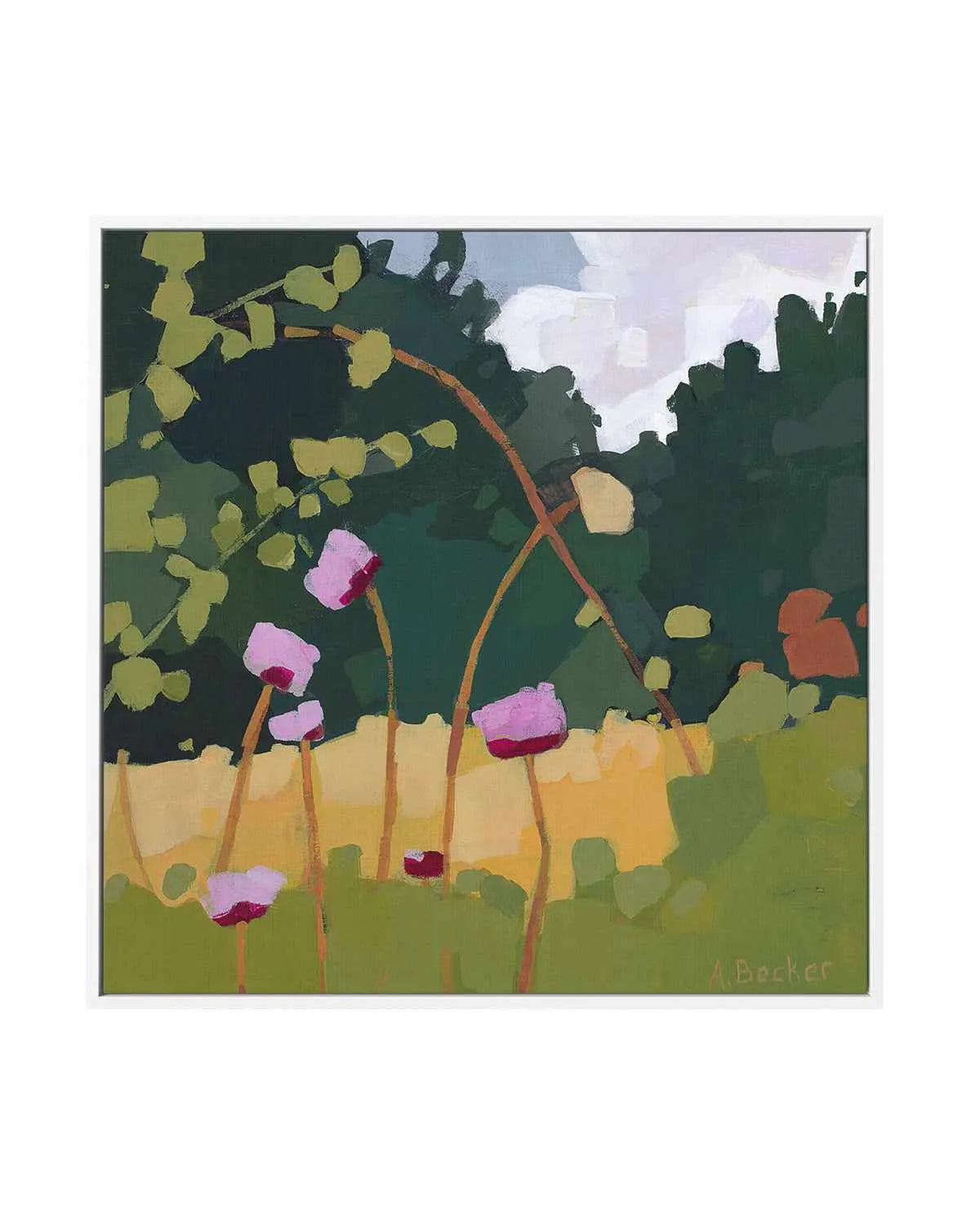 Thistles by Anne Becker | Framed Canvas Art Print from Olive et Oriel where you can shop wallpaper and artworks online