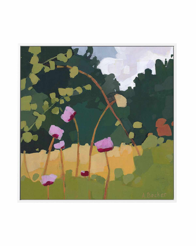 Thistles by Anne Becker | Framed Canvas Art Print