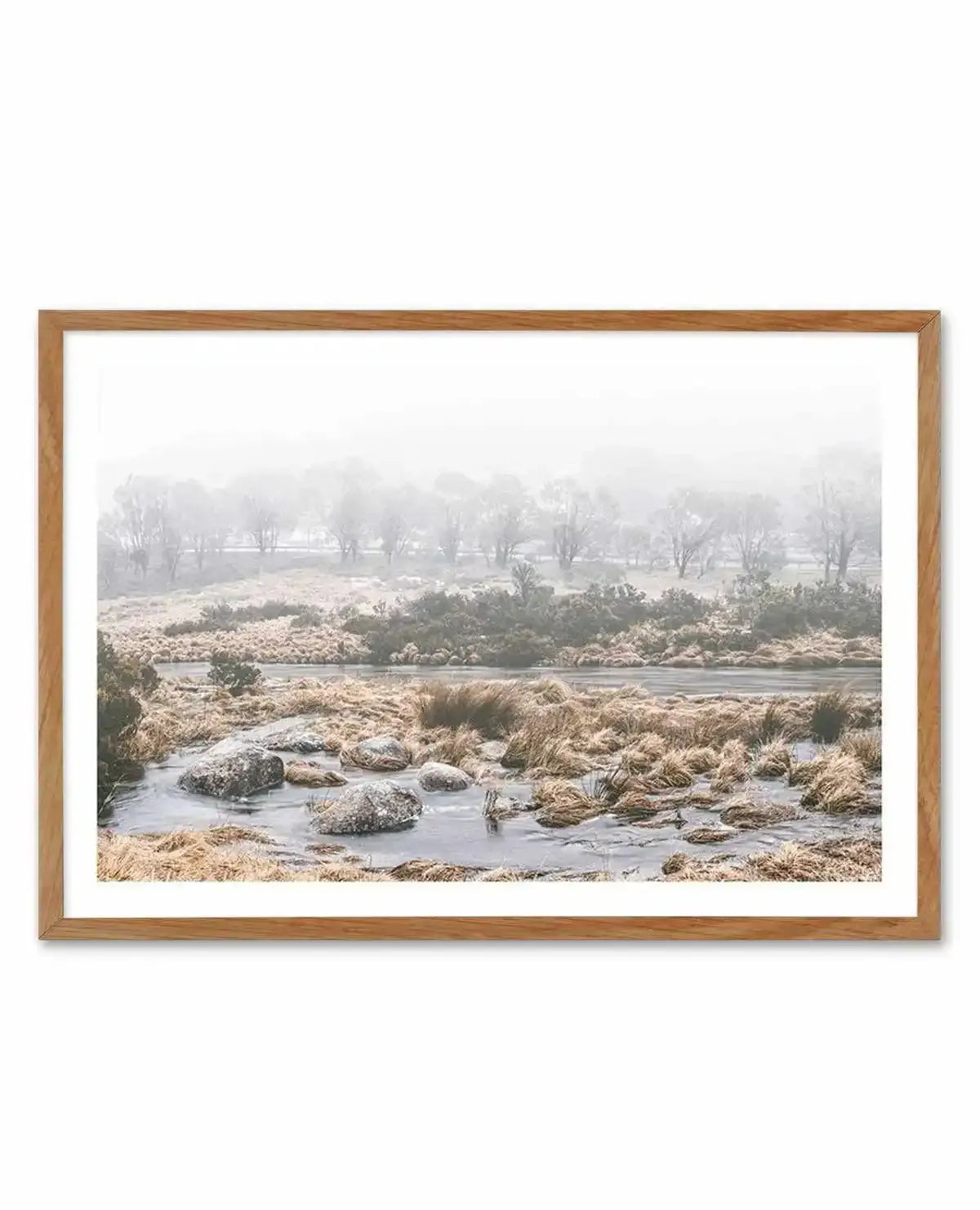 Thredbo Lake Art Print-PRINT-Olive et Oriel-Olive et Oriel-50x70 cm | 19.6" x 27.5"-Walnut-With White Border-Buy-Australian-Art-Prints-Online-with-Olive-et-Oriel-Your-Artwork-Specialists-Austrailia-Decorate-With-Coastal-Photo-Wall-Art-Prints-From-Our-Beach-House-Artwork-Collection-Fine-Poster-and-Framed-Artwork