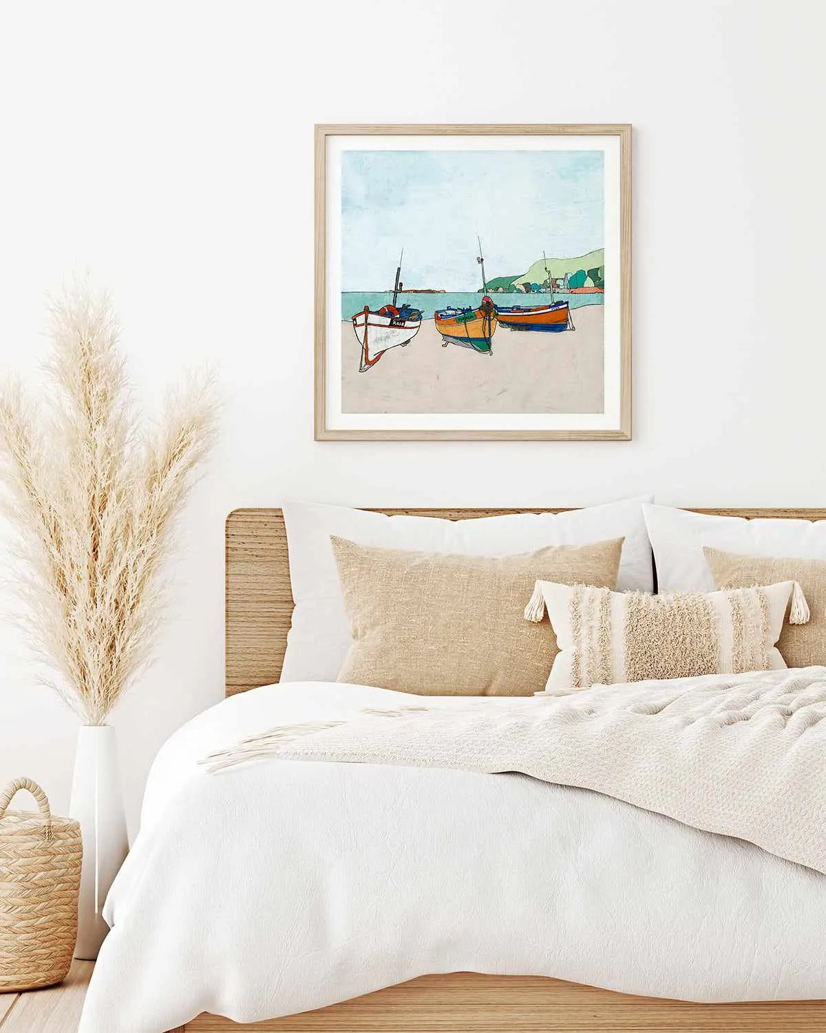 Three Boats Art Print from Olive et Oriel where you can shop wallpaper and artworks online