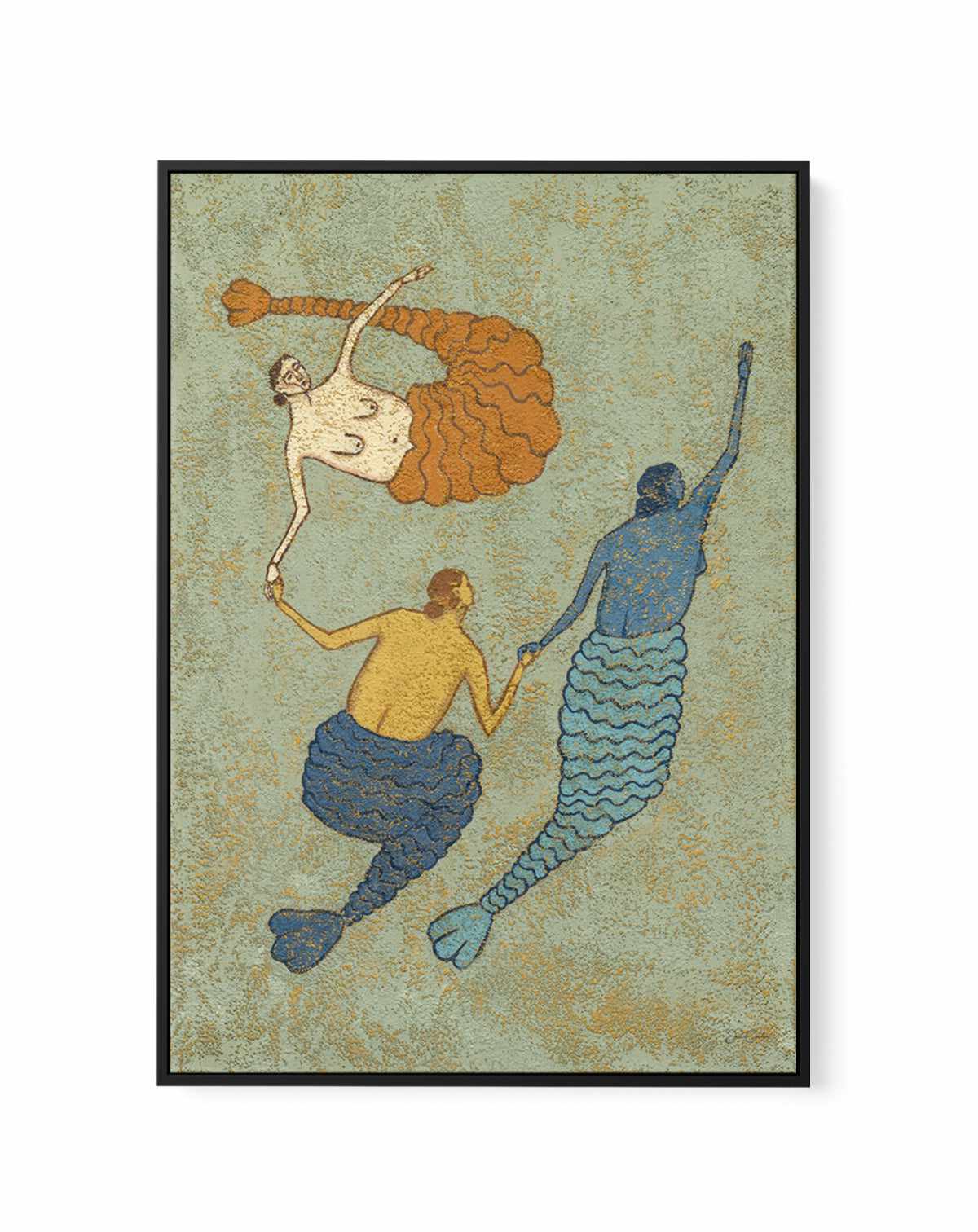 Three Sisters by Julie Celina | Framed Canvas Art Print from Olive et Oriel where you can shop wallpaper and artworks online