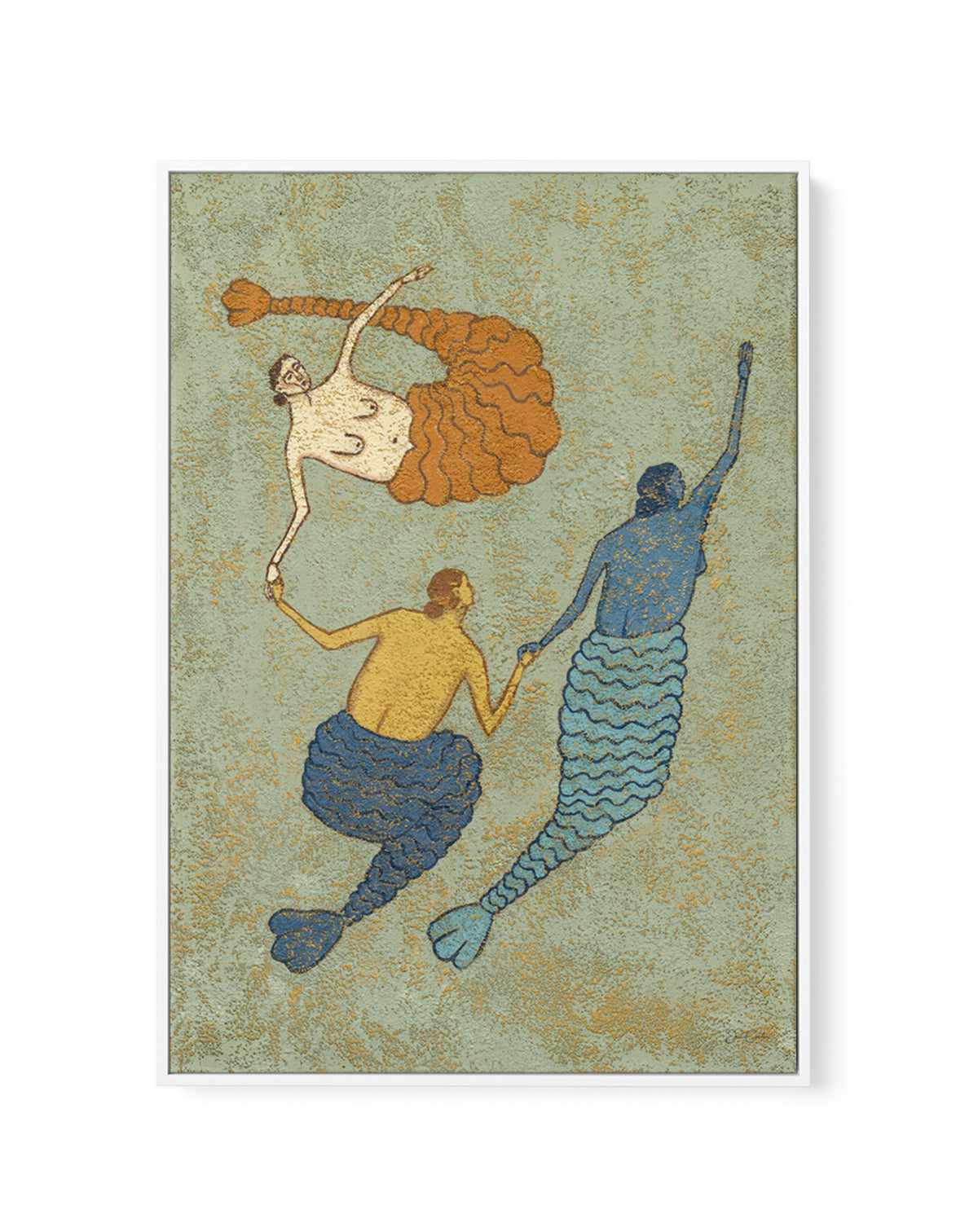 Three Sisters by Julie Celina | Framed Canvas Art Print from Olive et Oriel where you can shop wallpaper and artworks online