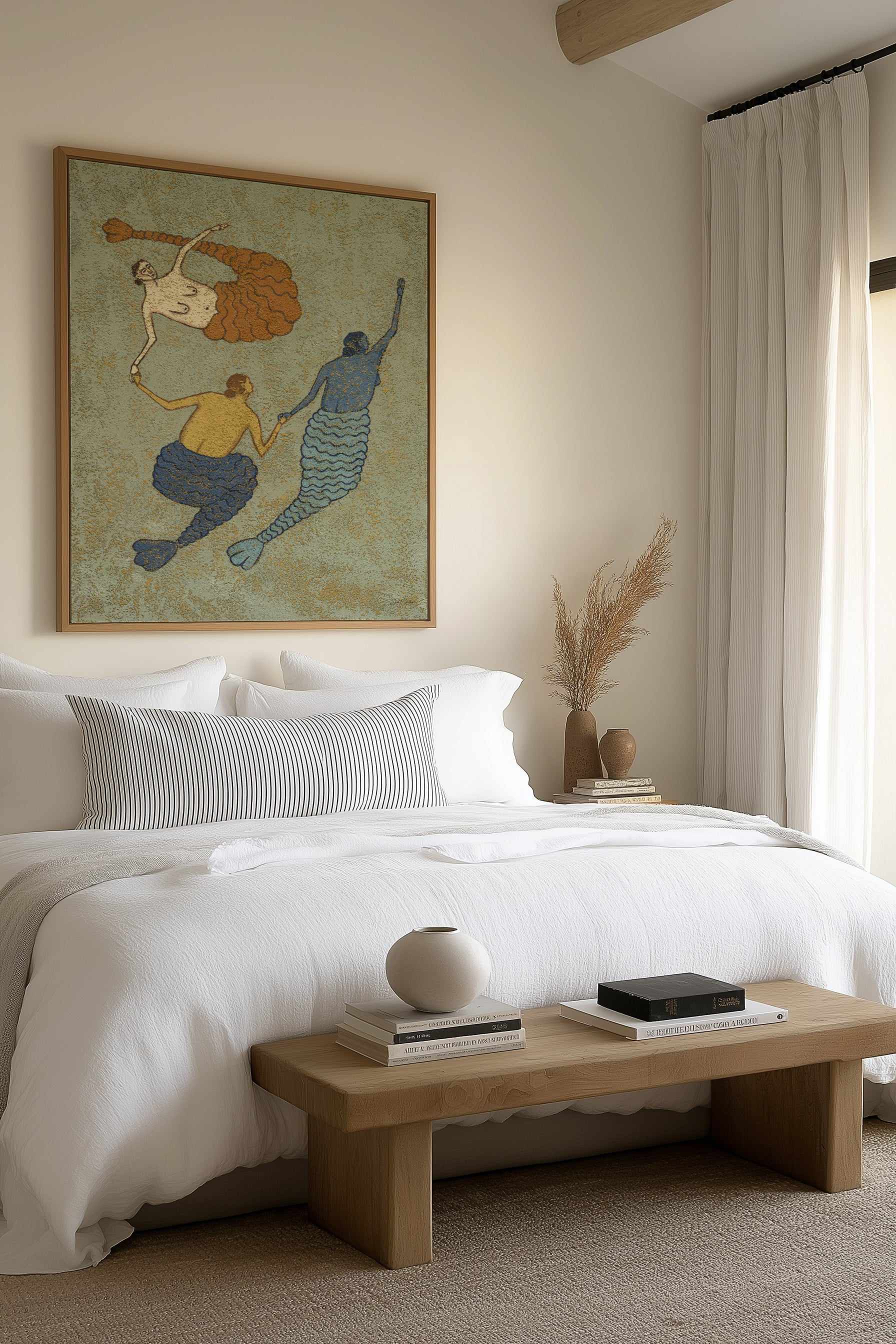 Three Sisters by Julie Celina | Framed Canvas Art Print from Olive et Oriel where you can shop wallpaper and artworks online