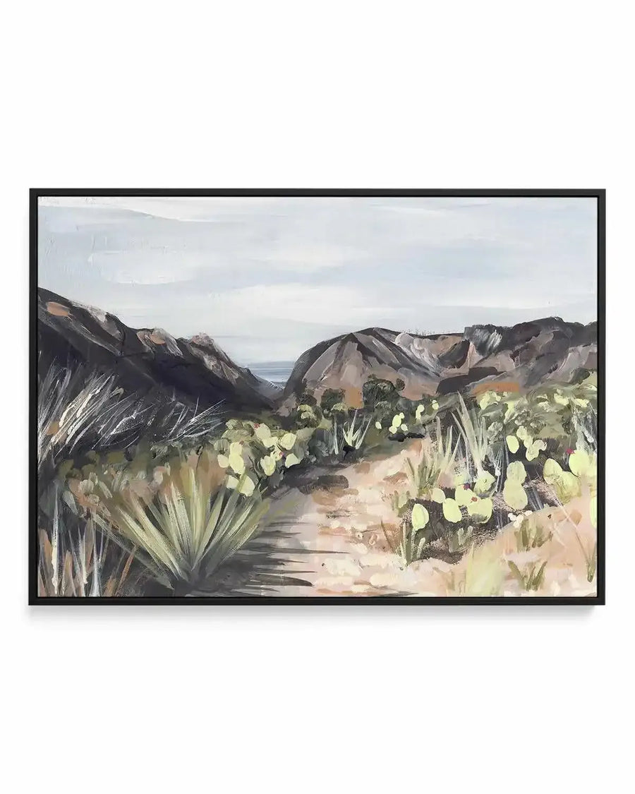 Through the Flowers by Meredith O'Neal | Framed Canvas Art Print from Olive et Oriel where you can shop wallpaper and artworks online
