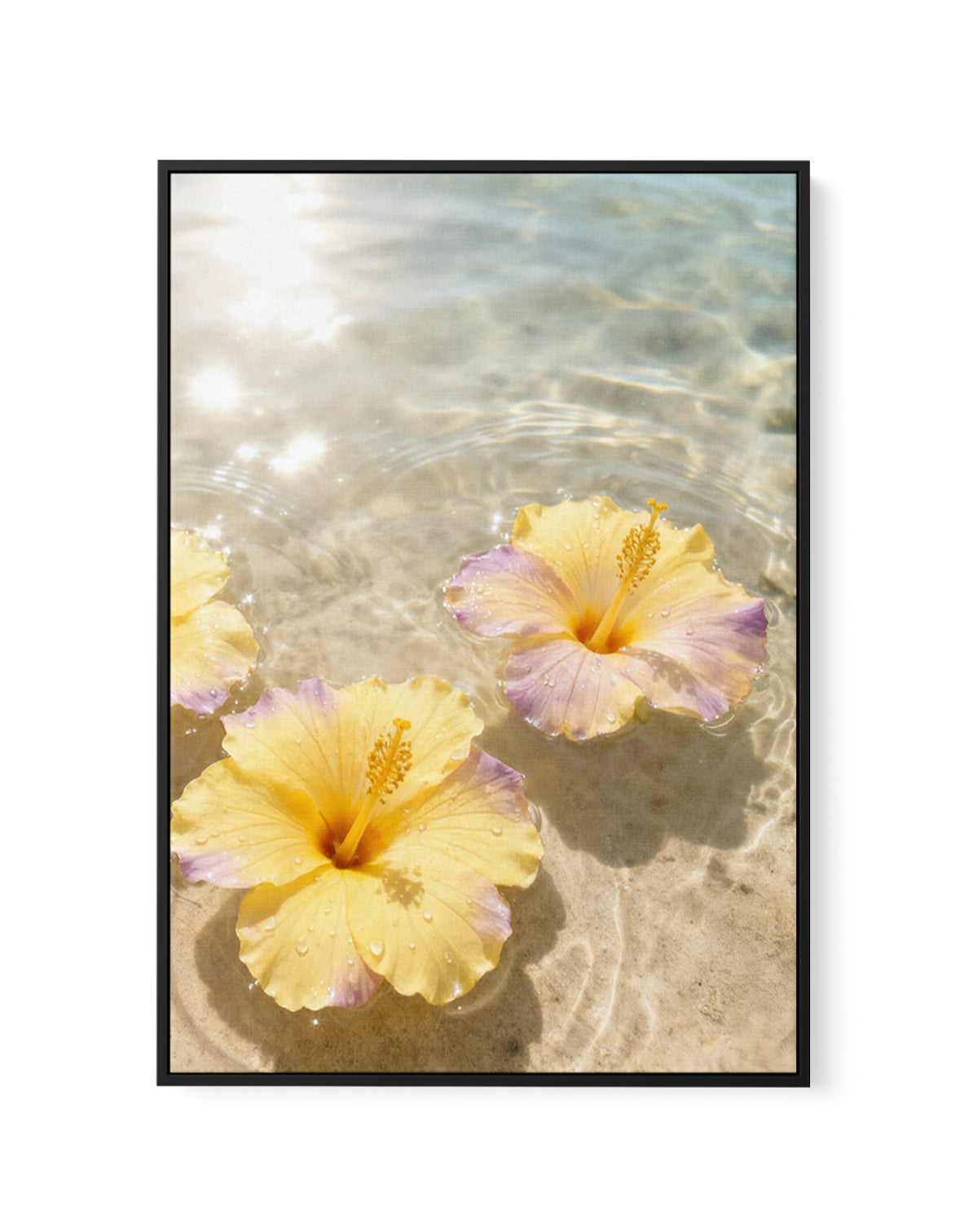 Tidal Blossom | Framed Canvas Art Print from Olive et Oriel where you can shop wallpaper and artworks online