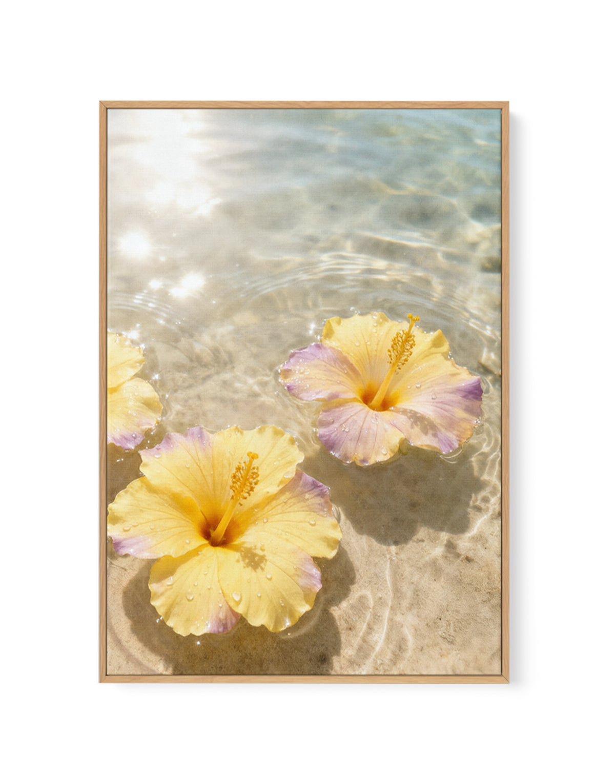 Tidal Blossom | Framed Canvas Art Print from Olive et Oriel where you can shop wallpaper and artworks online