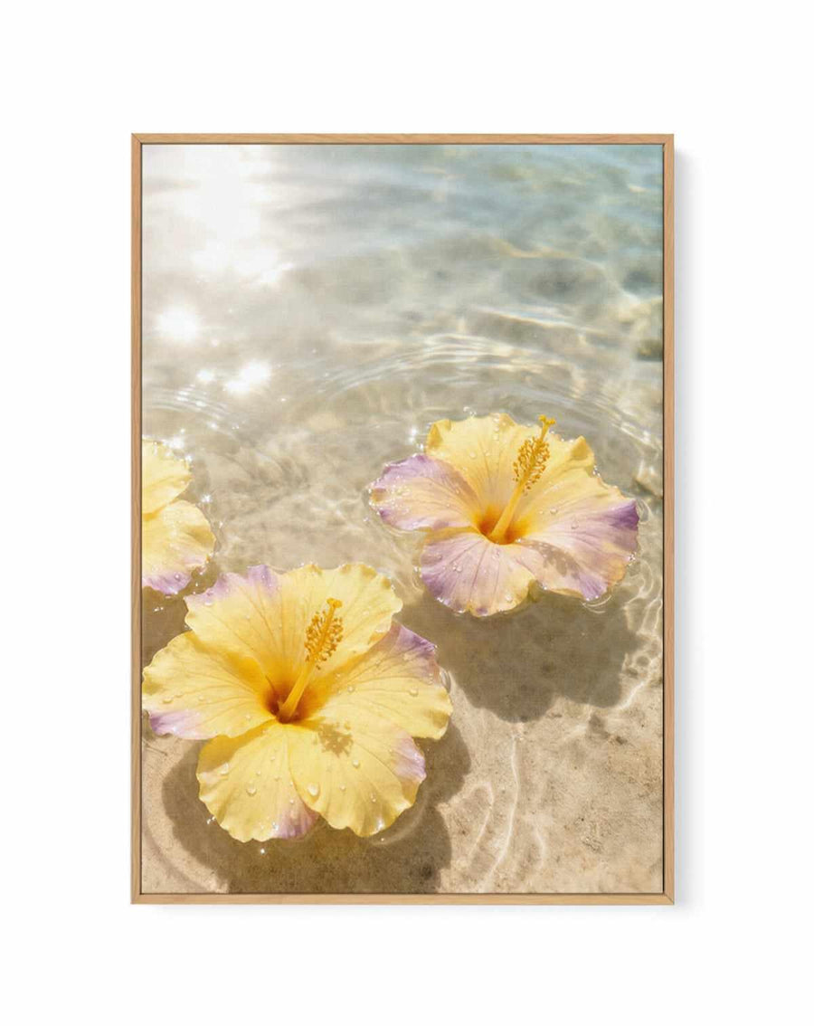 Tidal Blossom | Framed Canvas Art Print from Olive et Oriel where you can shop wallpaper and artworks online