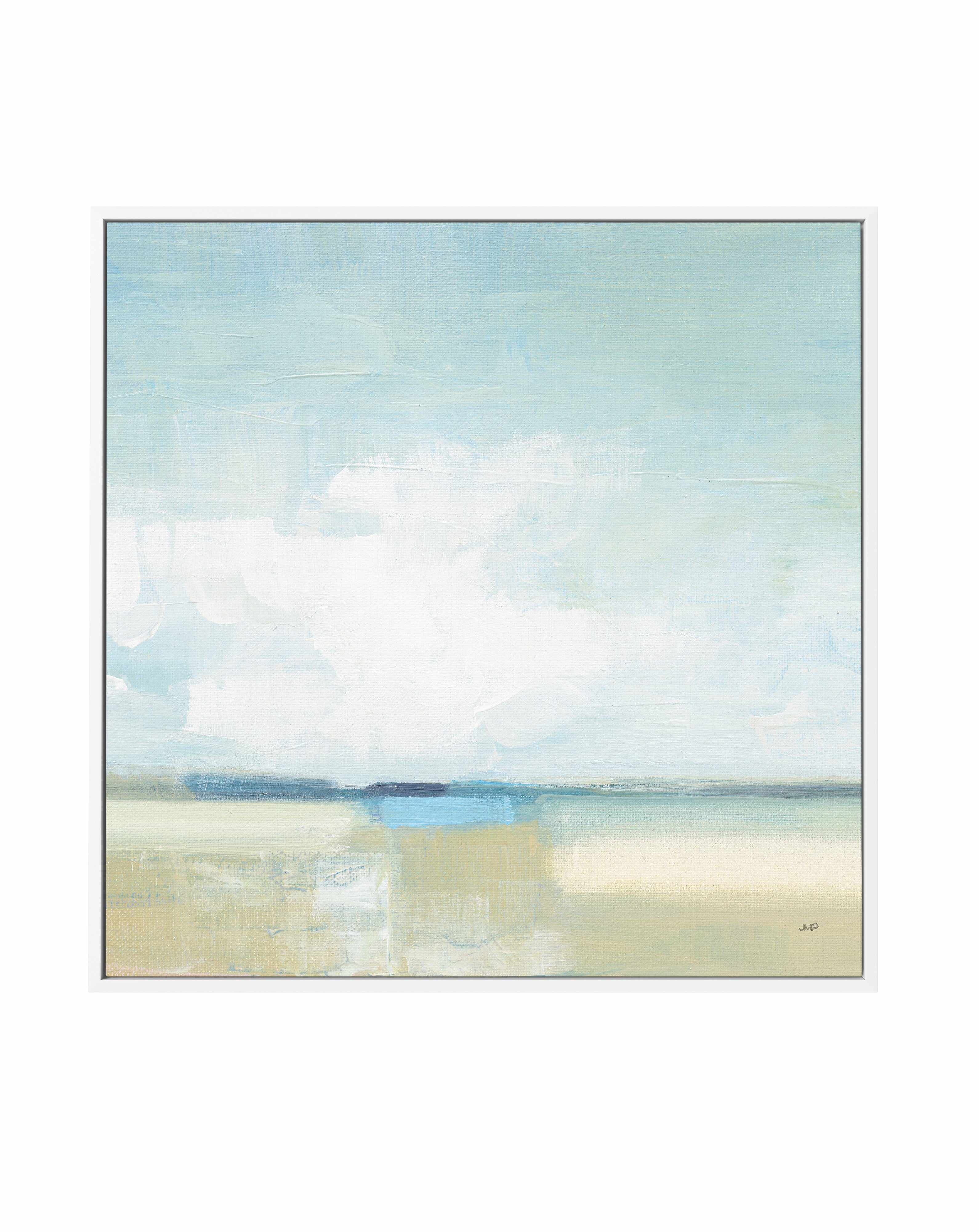 Tidal Retreat Crop | Framed Canvas Art Print