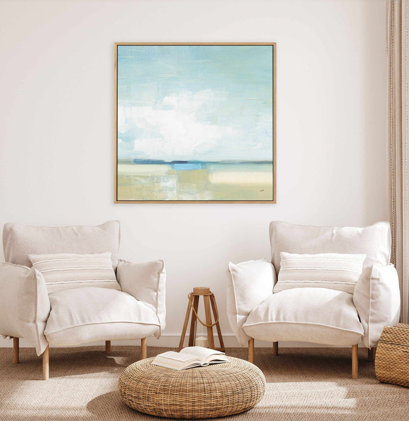 Tidal Retreat Crop | Framed Canvas Art Print