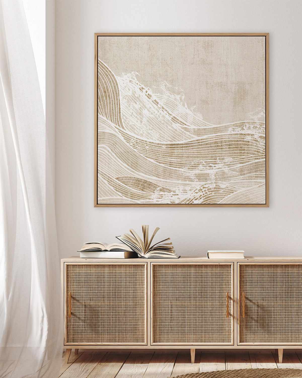 Tidal Waves I | Framed Canvas Art Print