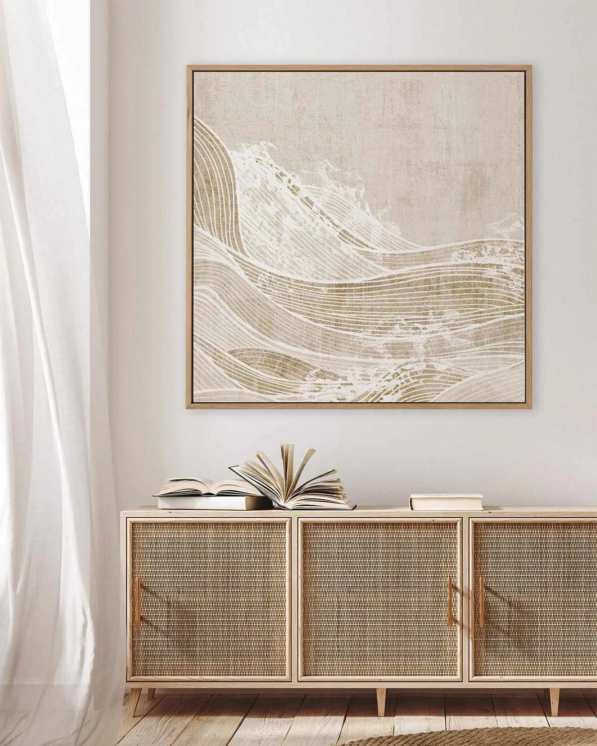 Tidal Waves I | Framed Canvas Art Print from Olive et Oriel where you can shop wallpaper and artworks online