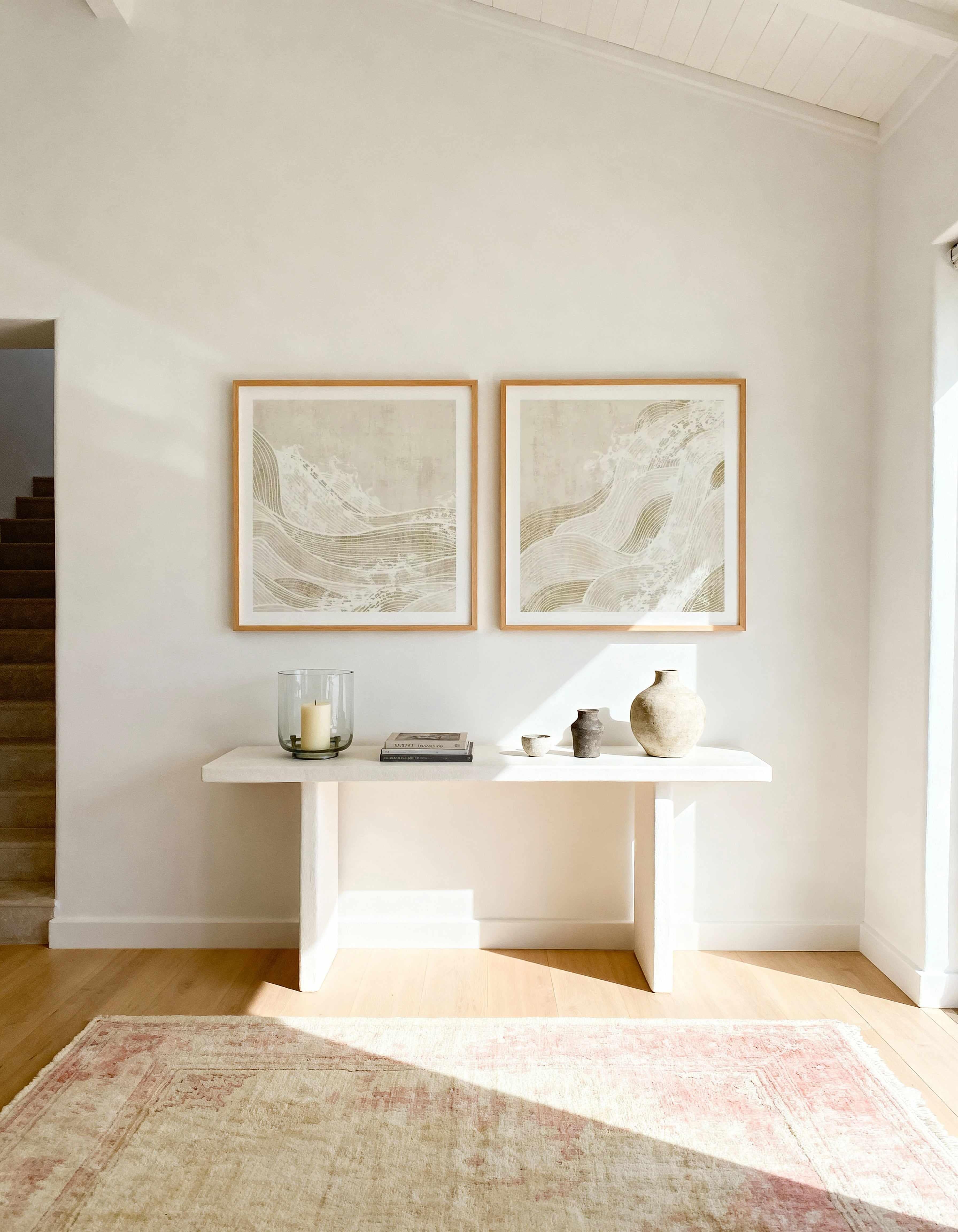 Tidal Waves I & II Art Print Set of 2 | Matching Wall Art