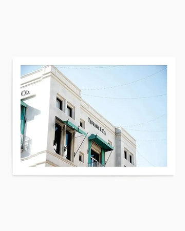 Tiffany & Co | Rodeo Drive | LS Art Print from Olive et Oriel where you can shop wallpaper and artworks online