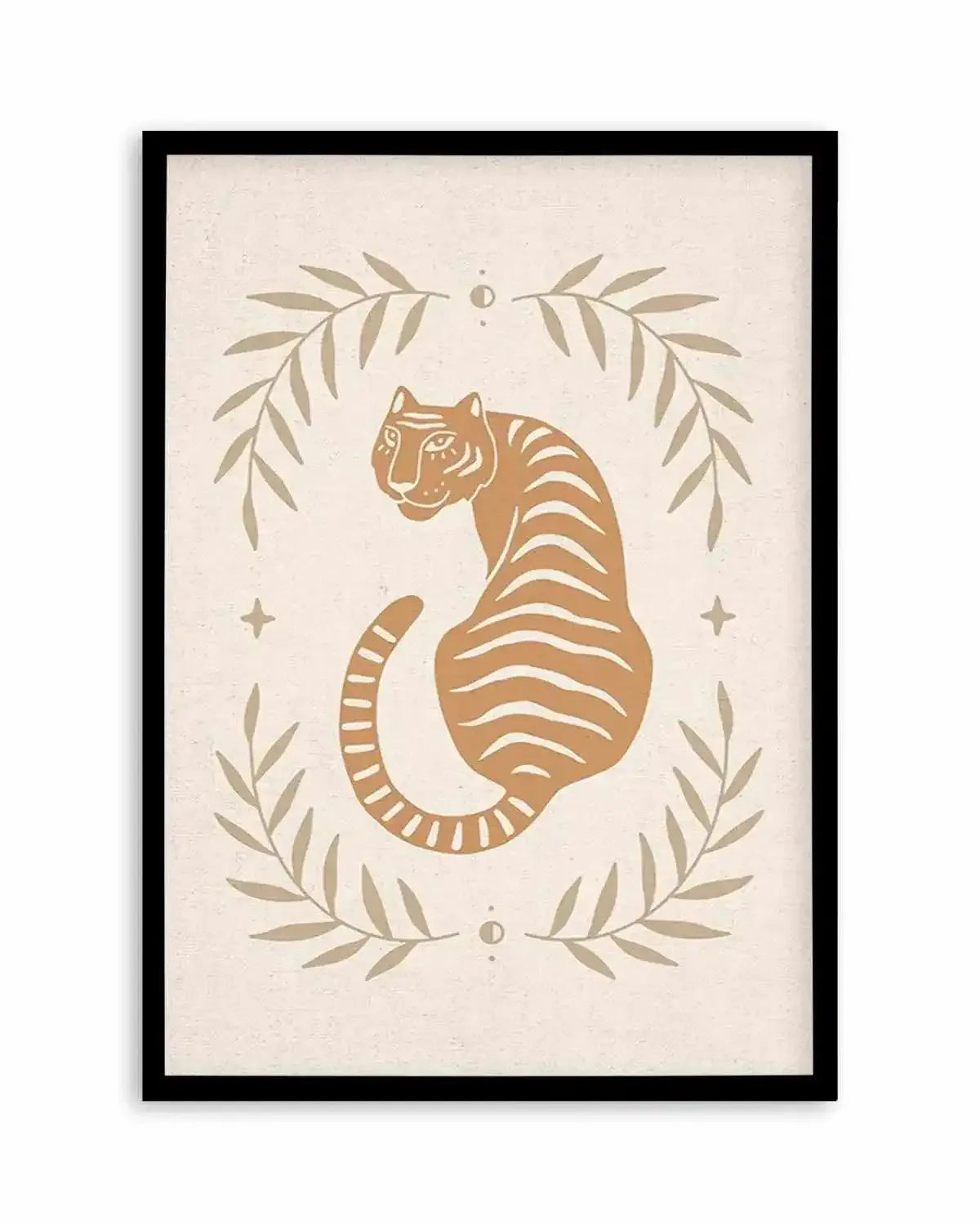 Tiger in the Palms Art Print from Olive et Oriel where you can shop wallpaper and artworks online