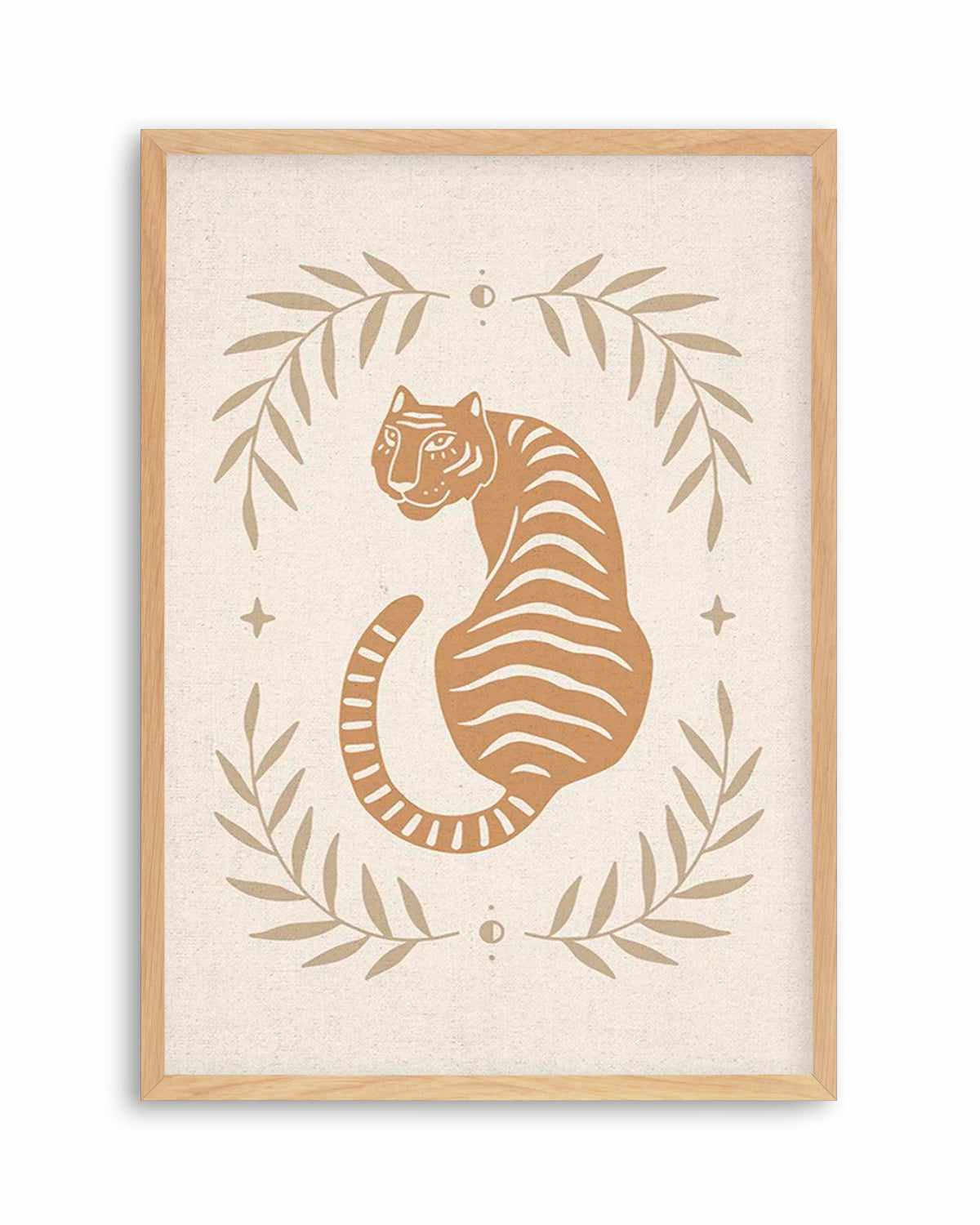 Tiger in the Palms Art Print