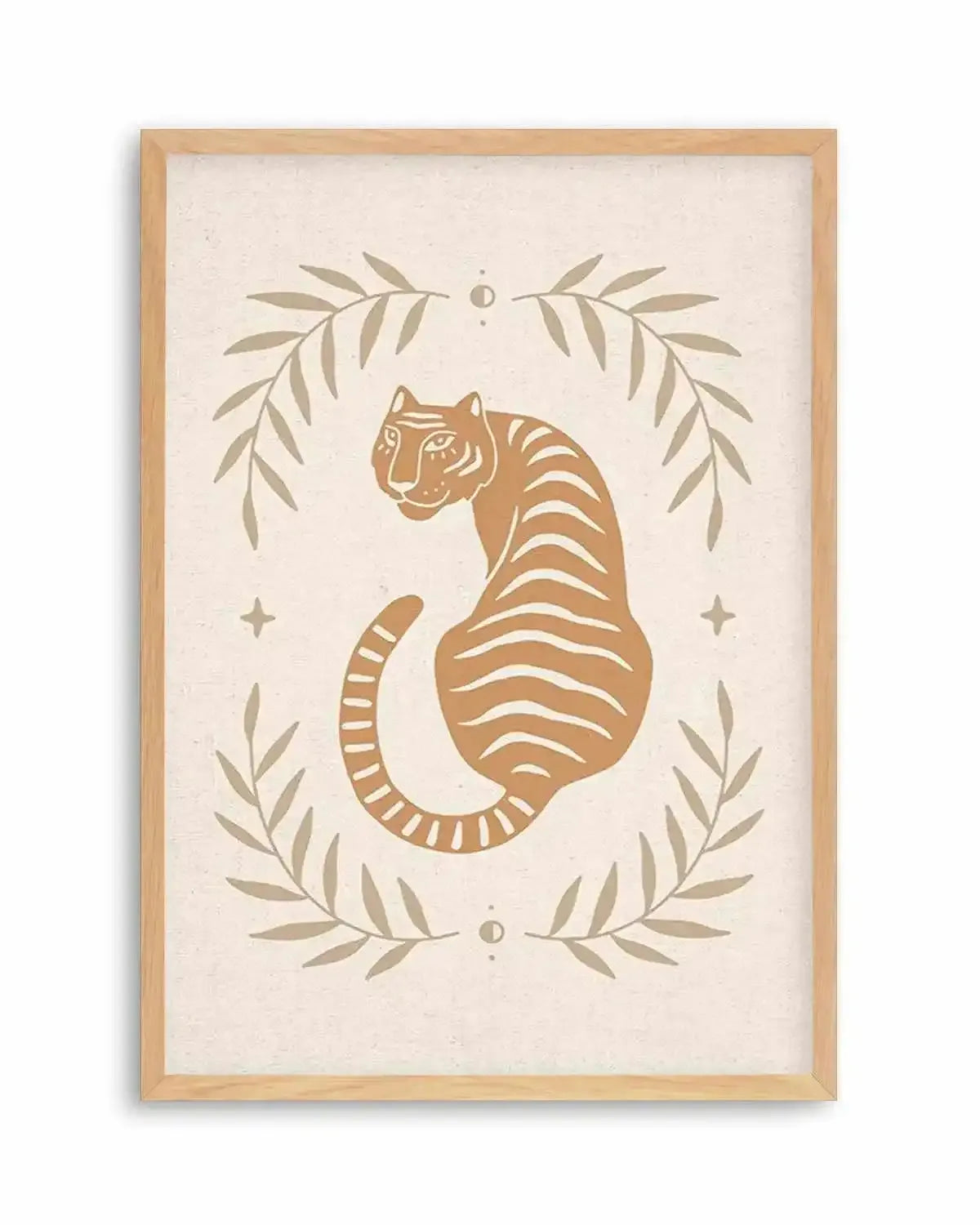 Tiger in the Palms Art Print from Olive et Oriel where you can shop wallpaper and artworks online