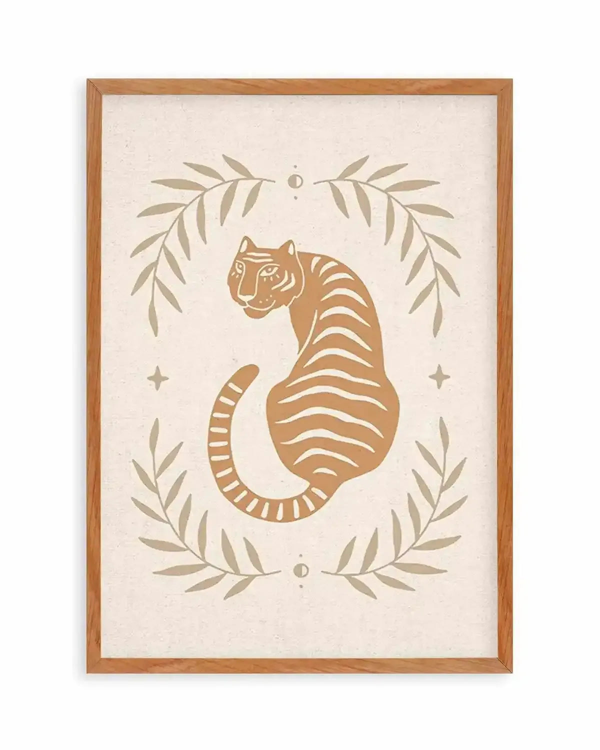 Tiger in the Palms Art Print from Olive et Oriel where you can shop wallpaper and artworks online
