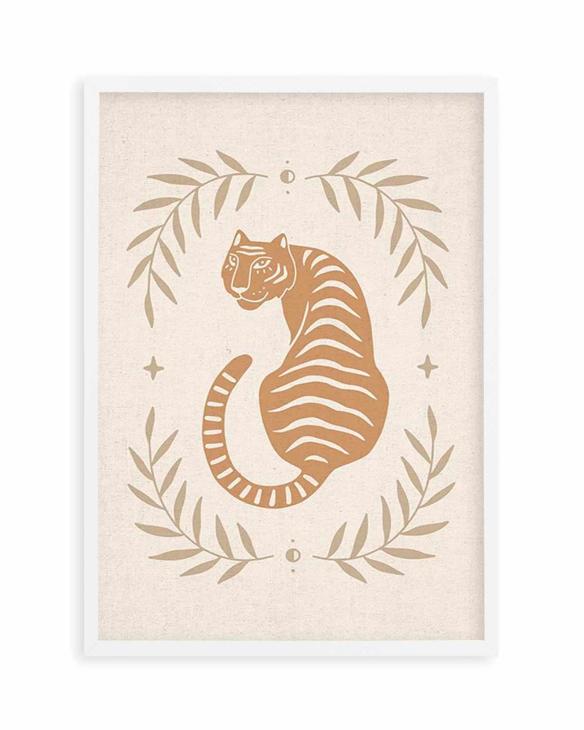 Tiger in the Palms Art Print