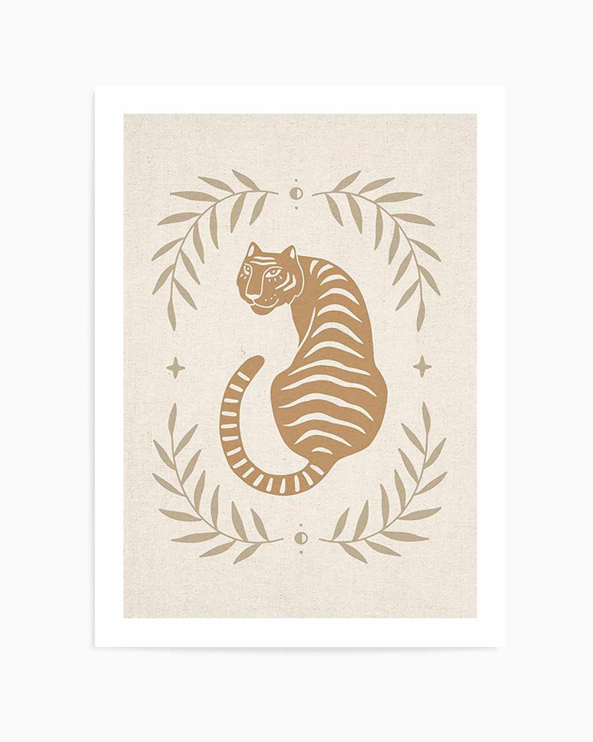 Tiger in the Palms Art Print