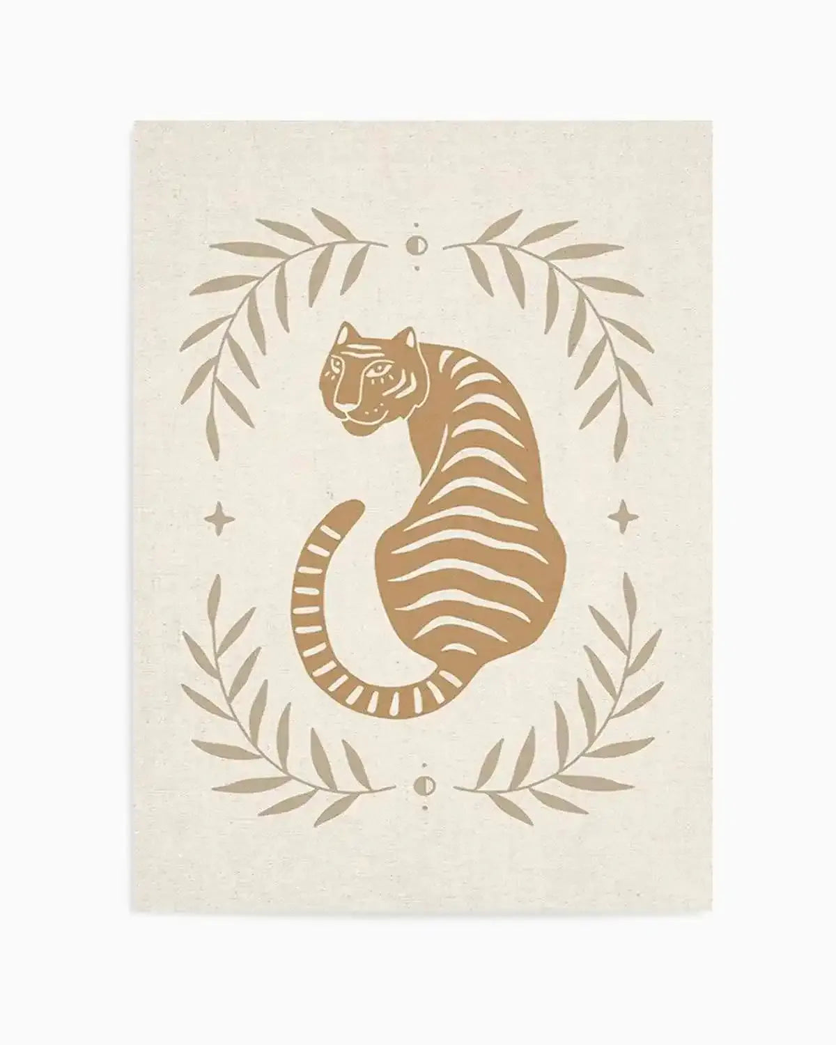 Tiger in the Palms Art Print from Olive et Oriel where you can shop wallpaper and artworks online