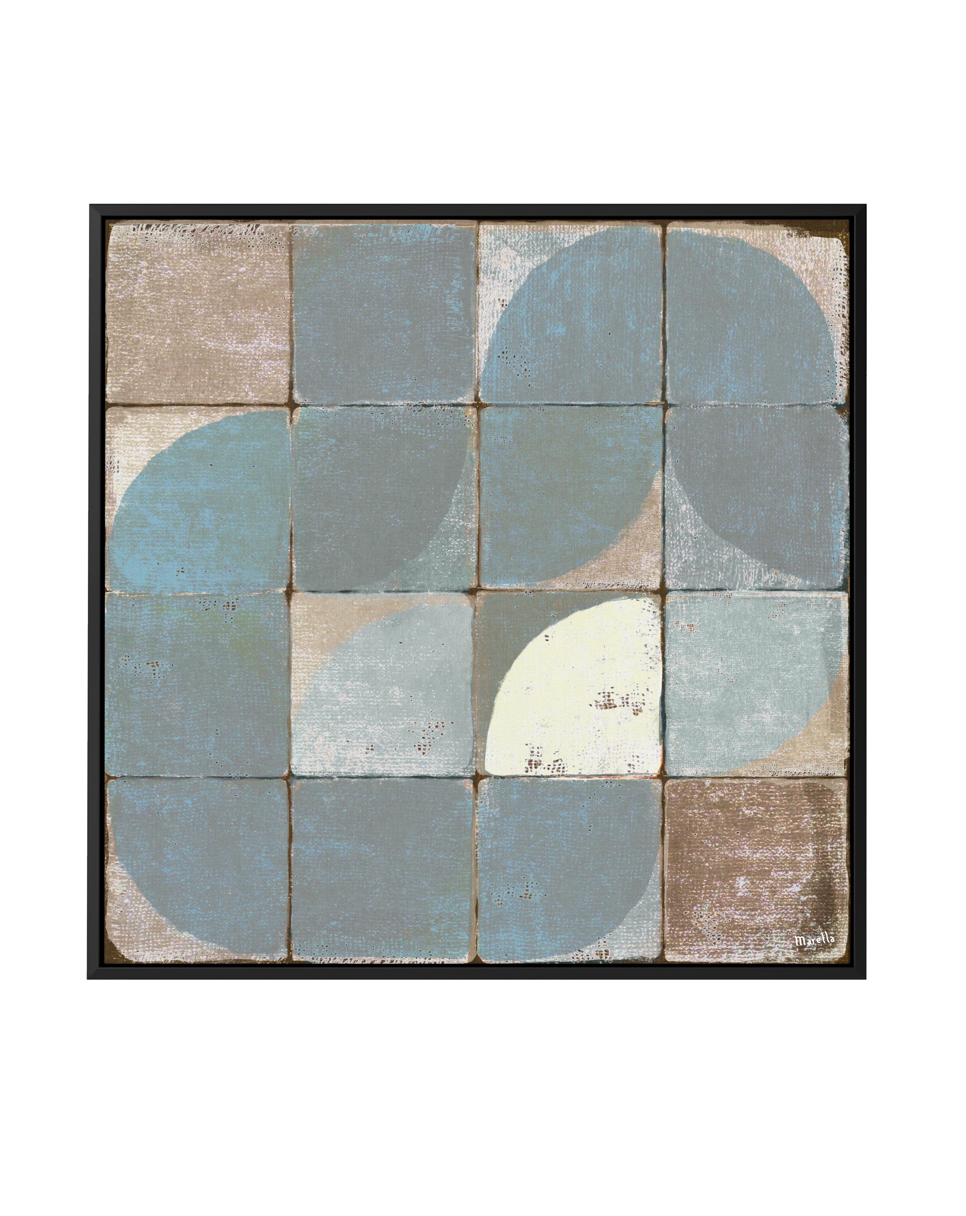 Tiles 2 by Marco Marella | Framed Canvas Art Print