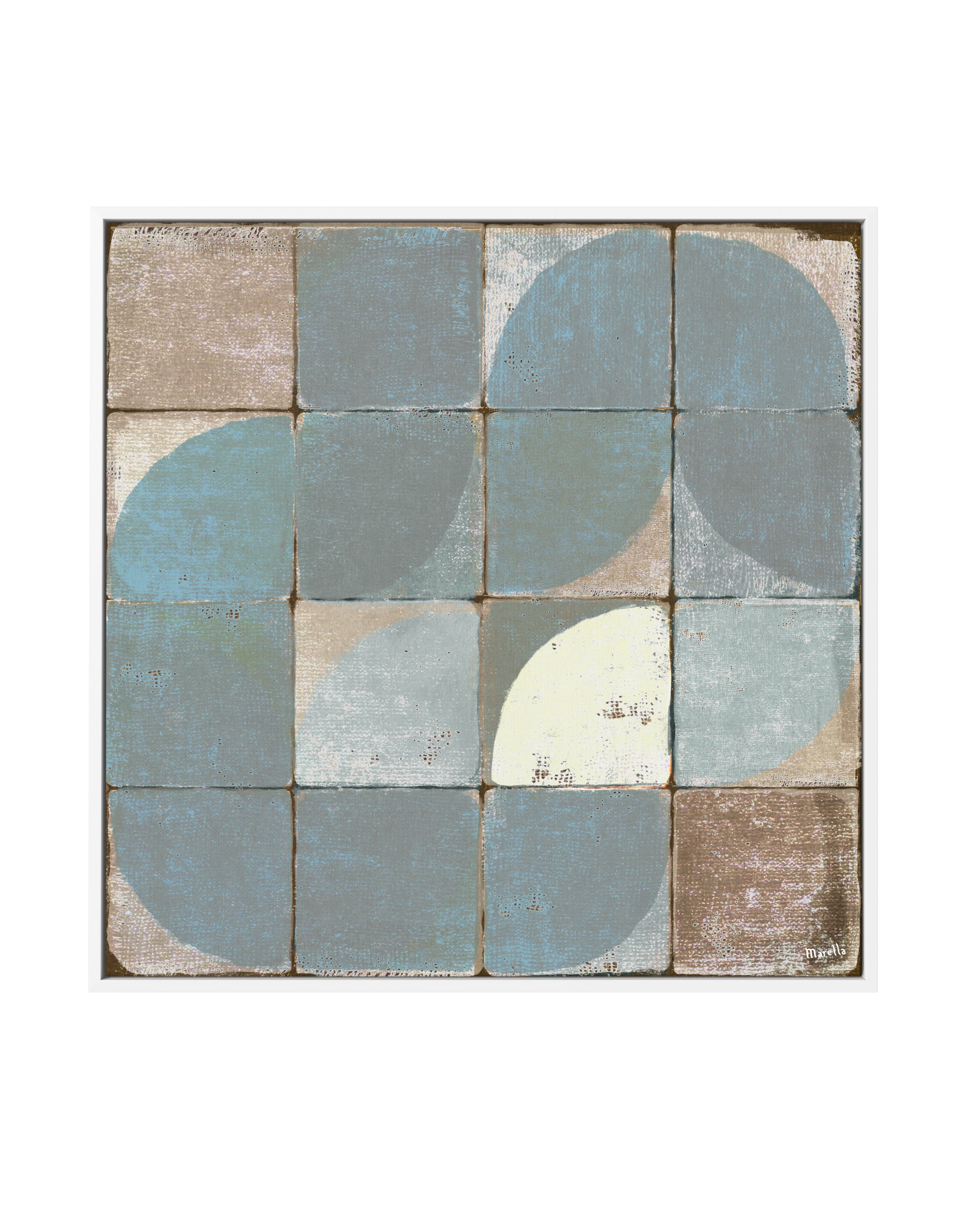 Tiles 2 by Marco Marella | Framed Canvas Art Print