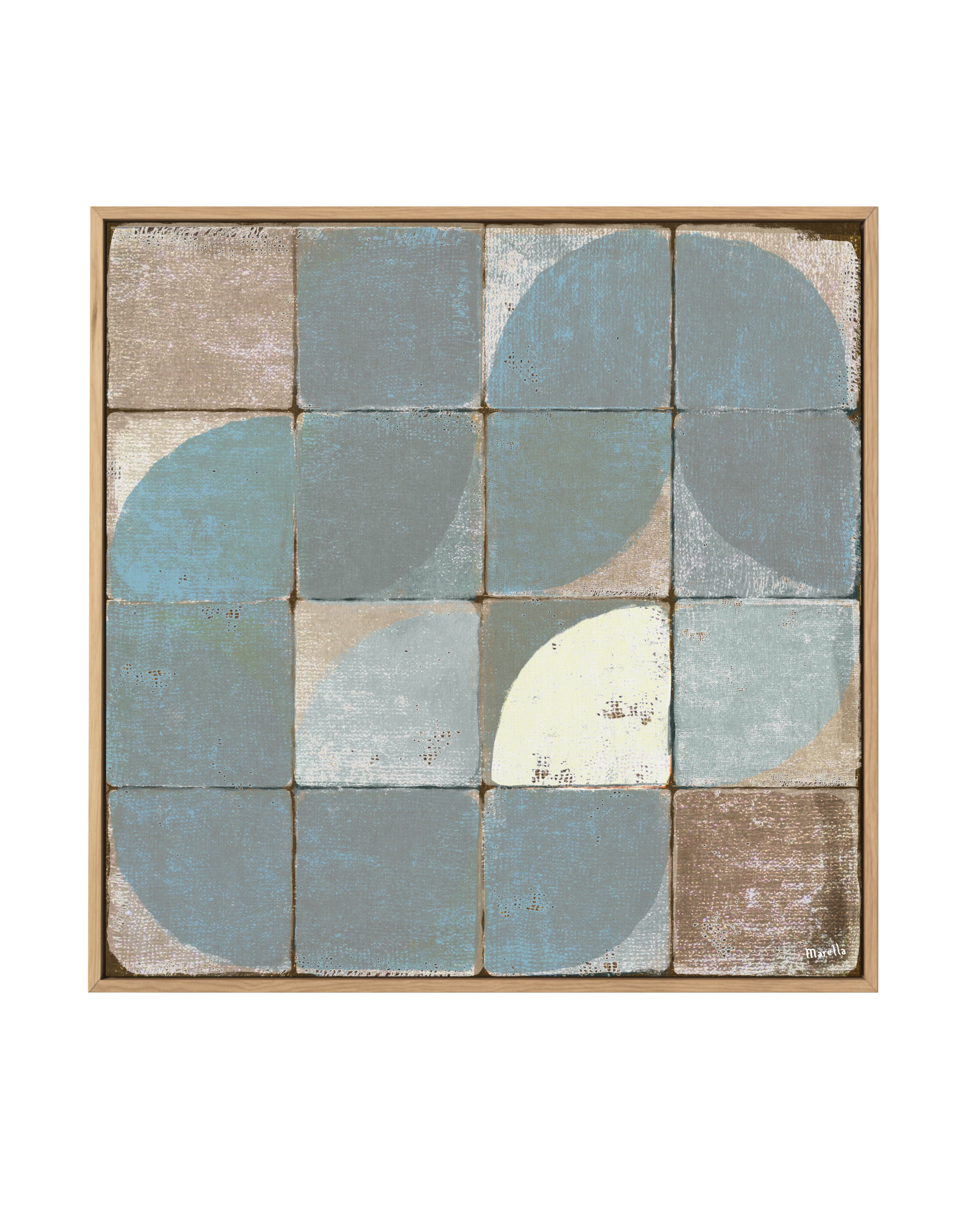 Tiles 2 by Marco Marella | Framed Canvas Art Print
