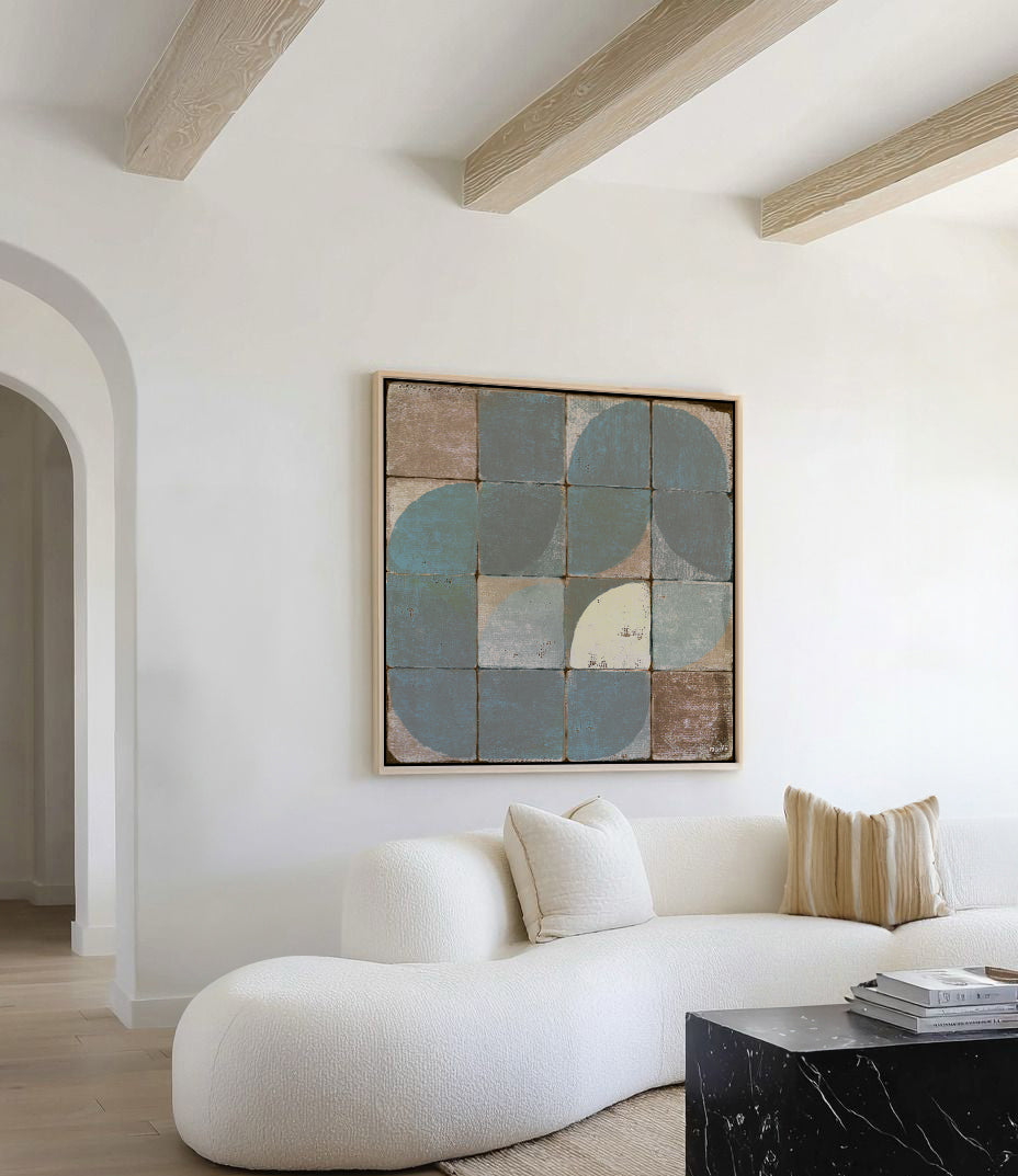 Tiles 2 by Marco Marella | Framed Canvas Art Print