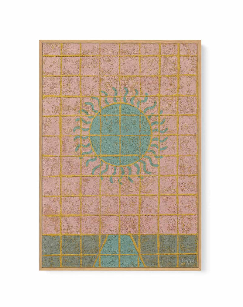 Tiles Of Sunset by Julie Celina | Framed Canvas Art Print