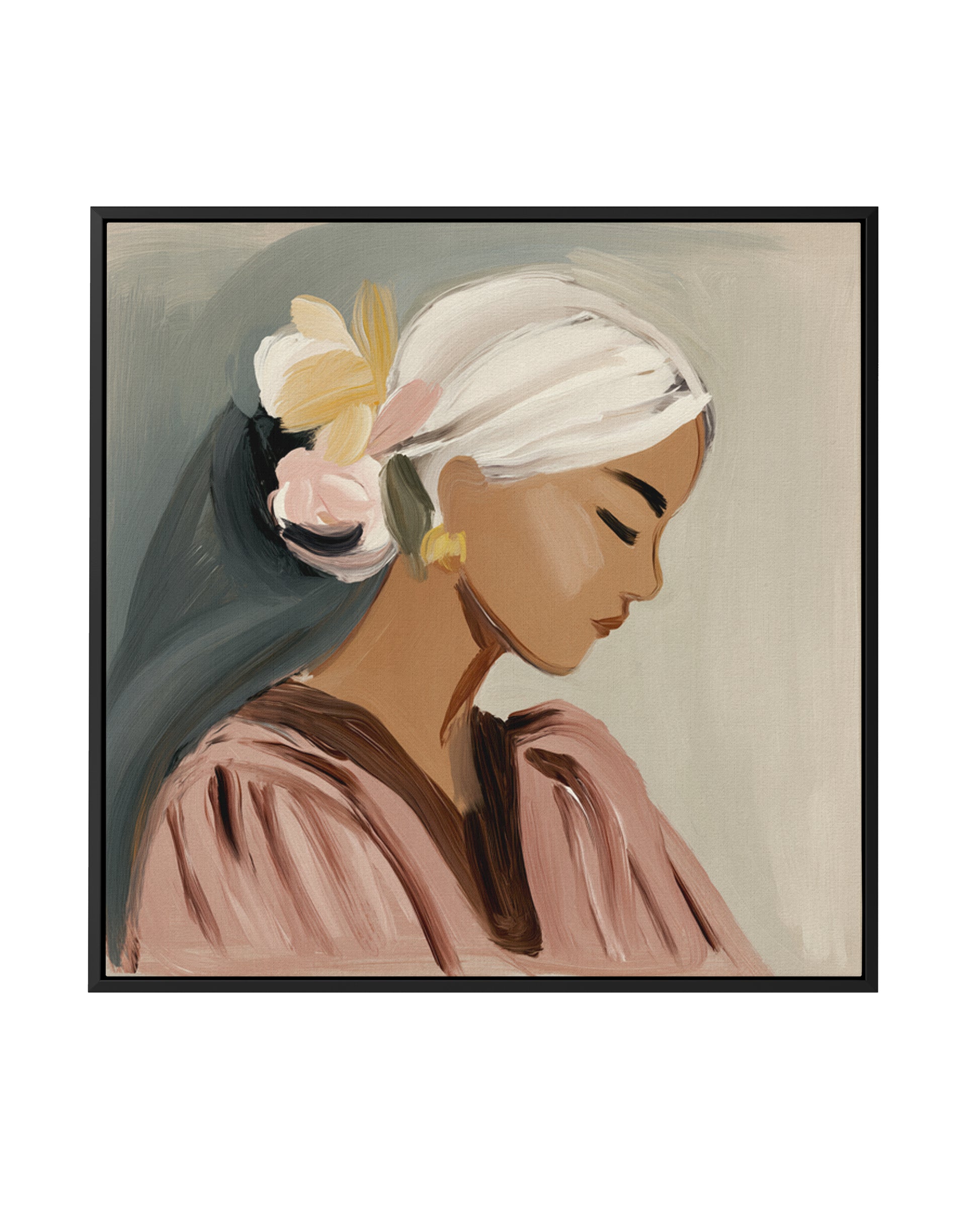 Tilly | Framed Canvas Art Print from Olive et Oriel where you can shop wallpaper and artworks online