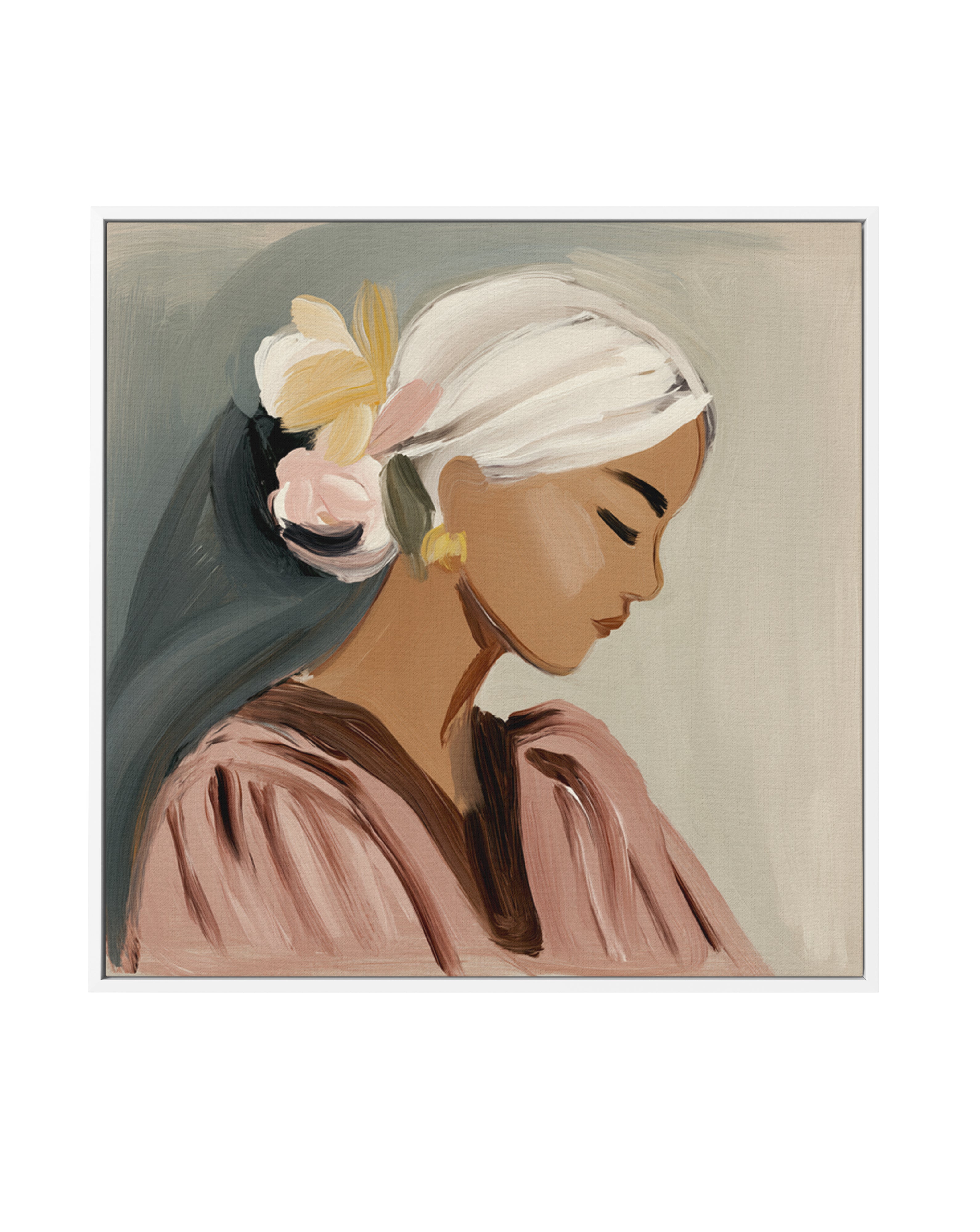 Tilly | Framed Canvas Art Print from Olive et Oriel where you can shop wallpaper and artworks online
