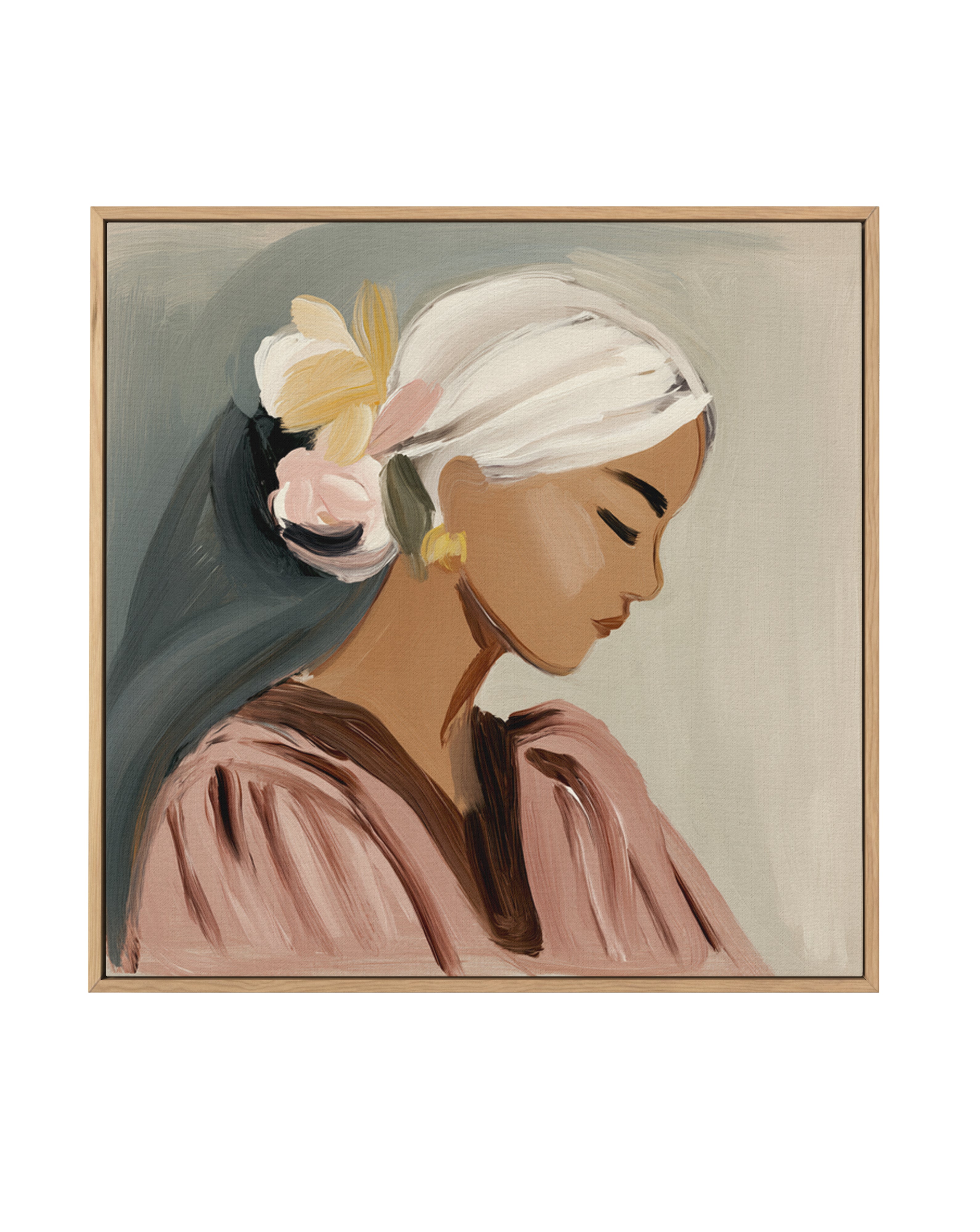 Tilly | Framed Canvas Art Print from Olive et Oriel where you can shop wallpaper and artworks online