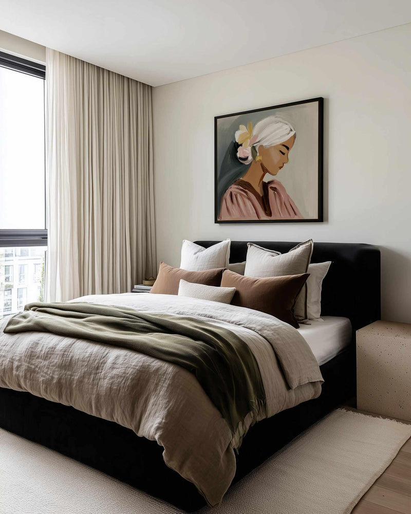 Tilly | Framed Canvas Art Print from Olive et Oriel where you can shop wallpaper and artworks online