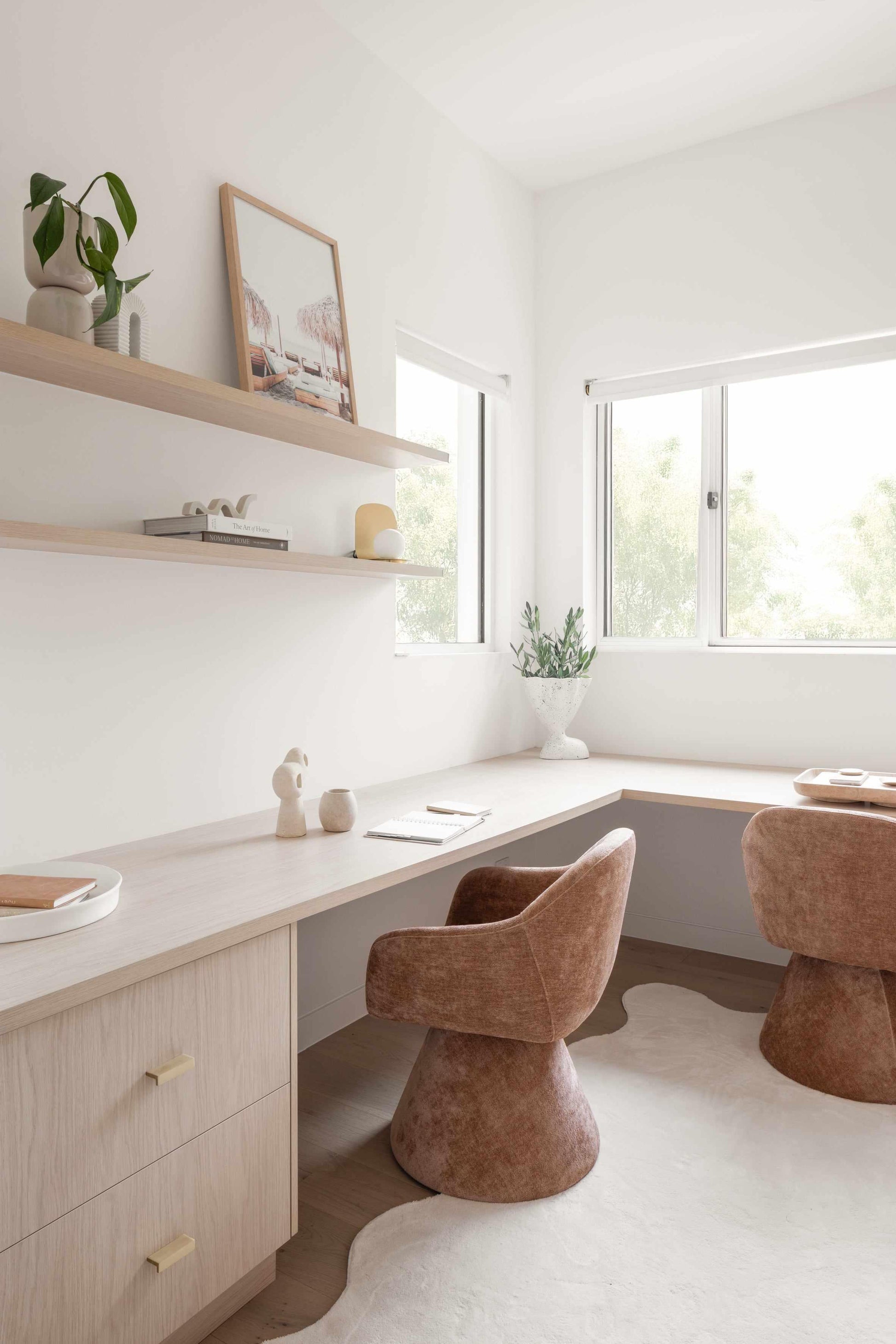 Aqua Sunlounges Art Print from Olive et Oriel where you can shop wallpaper and artworks online