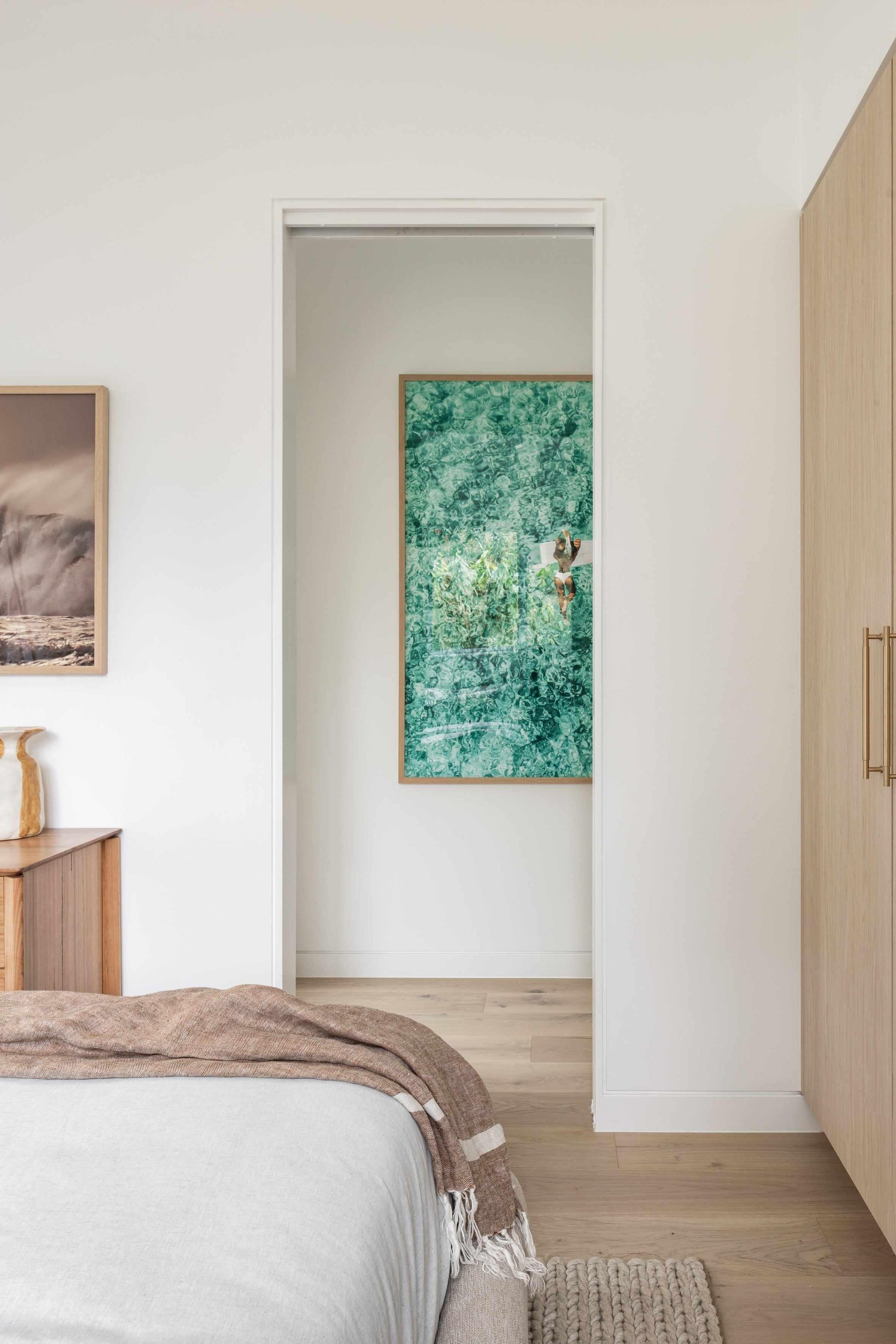 Surfer Girl, Ibiza Art Print from Olive et Oriel where you can shop wallpaper and artworks online