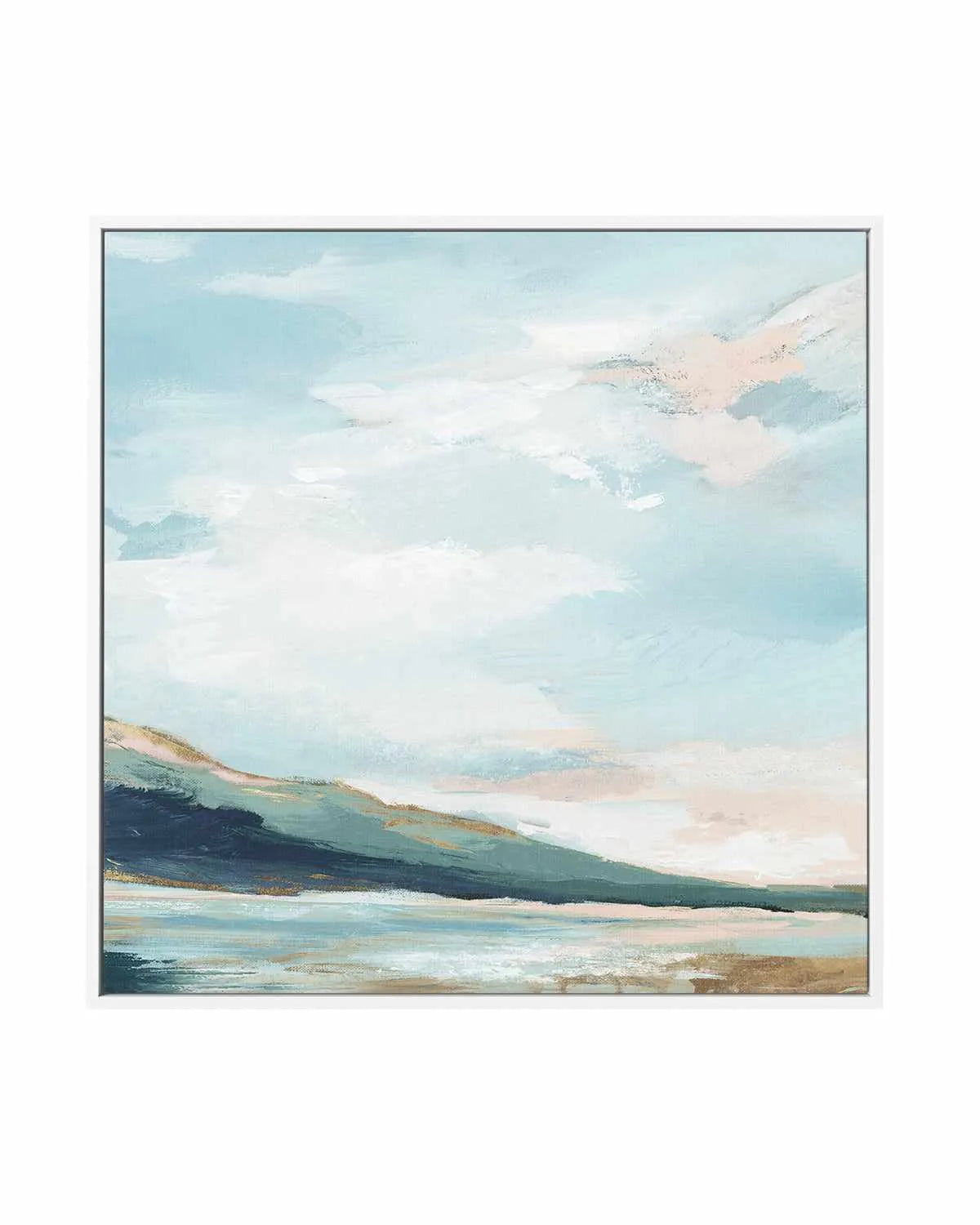 Timeless Sea Breath | Framed Canvas Print from Olive et Oriel where you can shop wallpaper and artworks online