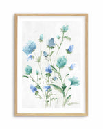 Tinted Blue Petals II Art Print