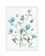 Tinted Blue Petals II Art Print