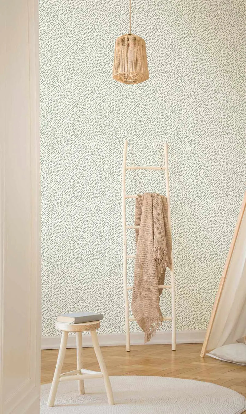 Tiny Dots Wallpaper in Eucalyptus-Wallpaper-Buy Kids Removable Wallpaper Online Our Custom Made Children‚àö¬¢‚Äö√á¬®‚Äö√ë¬¢s Wallpapers Are A Fun Way To Decorate And Enhance Boys Bedroom Decor And Girls Bedrooms They Are An Amazing Addition To Your Kids Bedroom Walls Our Collection of Kids Wallpaper Is Sure To Transform Your Kids Rooms Interior Style From Pink Wallpaper To Dinosaur Wallpaper Even Marble Wallpapers For Teen Boys Shop Peel And Stick Wallpaper Online Today With Olive et Oriel