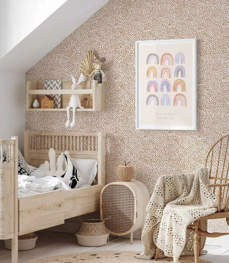 Tiny Dots Wallpaper in Terra-Wallpaper-Buy Kids Removable Wallpaper Online Our Custom Made Children‚àö¬¢‚Äö√á¬®‚Äö√ë¬¢s Wallpapers Are A Fun Way To Decorate And Enhance Boys Bedroom Decor And Girls Bedrooms They Are An Amazing Addition To Your Kids Bedroom Walls Our Collection of Kids Wallpaper Is Sure To Transform Your Kids Rooms Interior Style From Pink Wallpaper To Dinosaur Wallpaper Even Marble Wallpapers For Teen Boys Shop Peel And Stick Wallpaper Online Today With Olive et Oriel