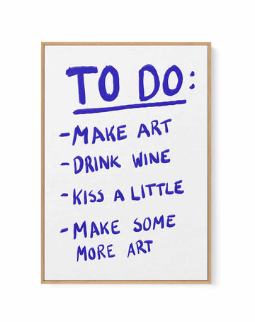 To Do By Athene Fritsch | Framed Canvas Art Print from Olive et Oriel where you can shop wallpaper and artworks online