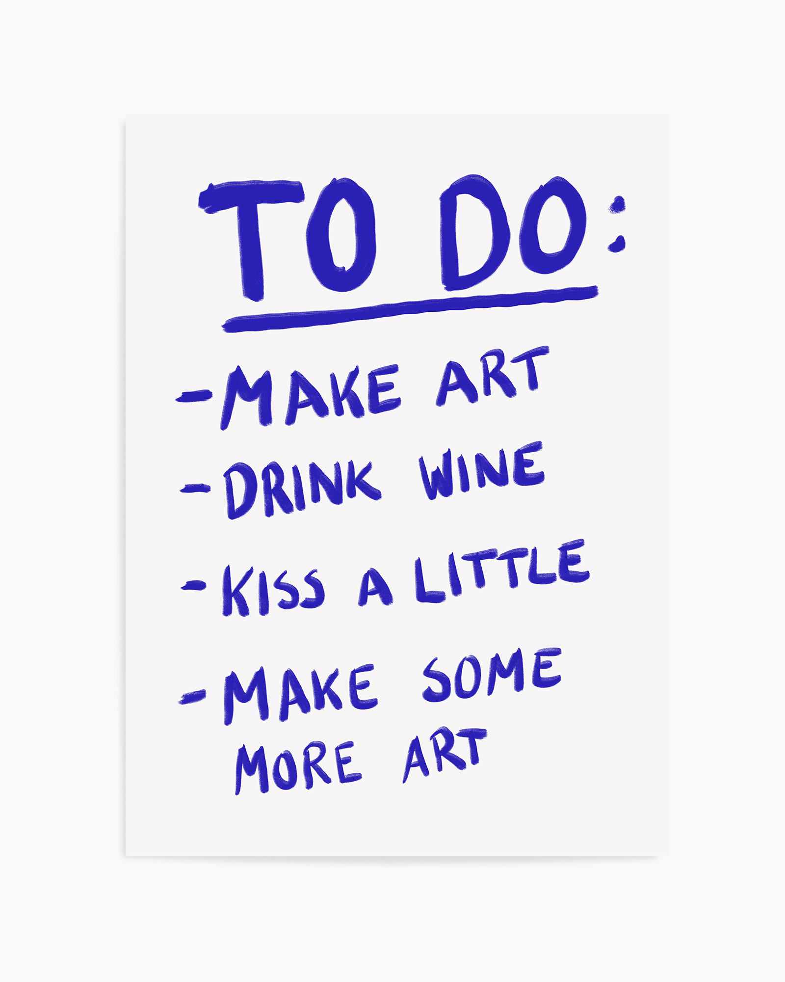 To Do By Athene Fritsch  | Art Print