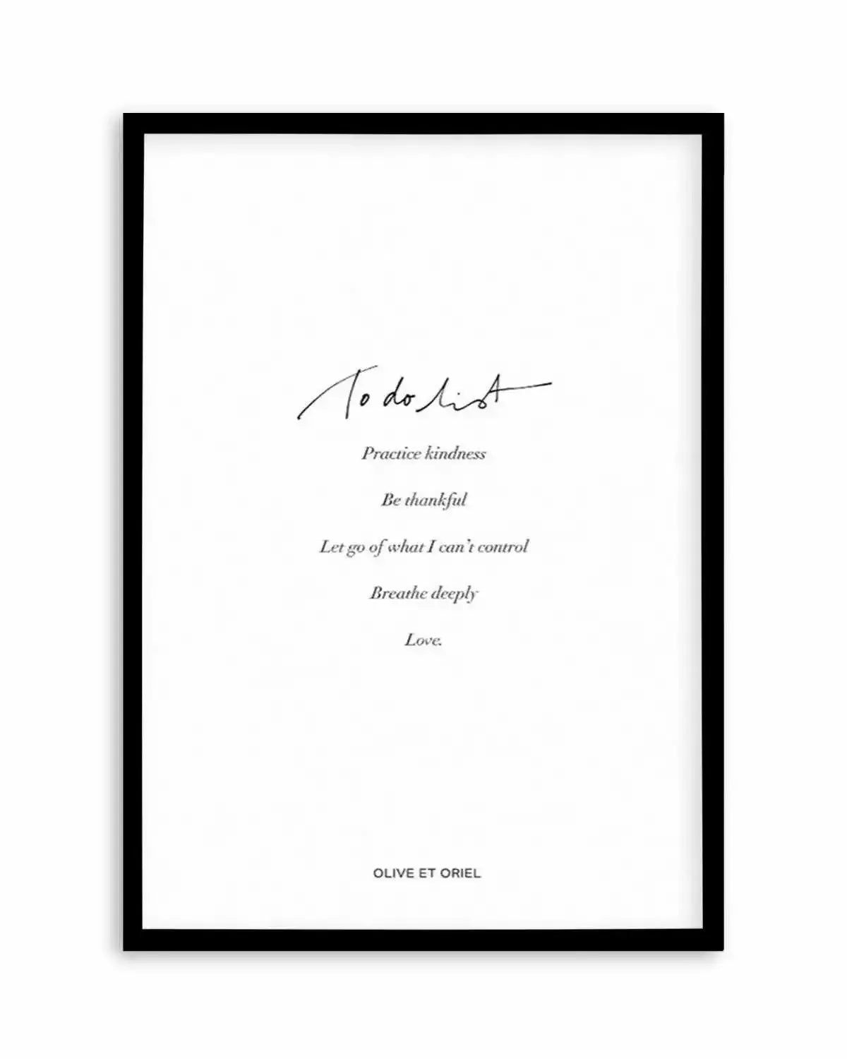 To Do List Art Print from Olive et Oriel where you can shop wallpaper and artworks online